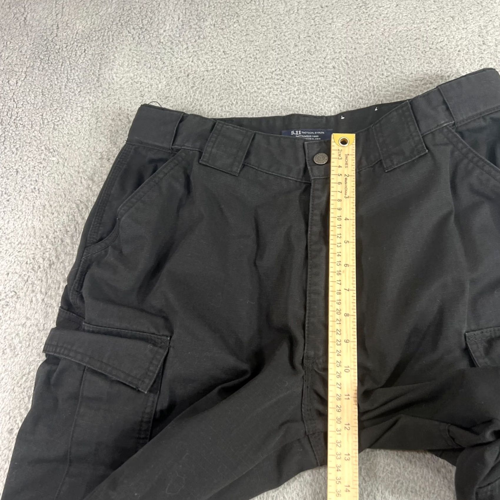 Vintage 5.11 Tactical Pants Mens Large Relaxed Cargo Utility Work TDU Ripstop Black Size US 33 - 4 Thumbnail