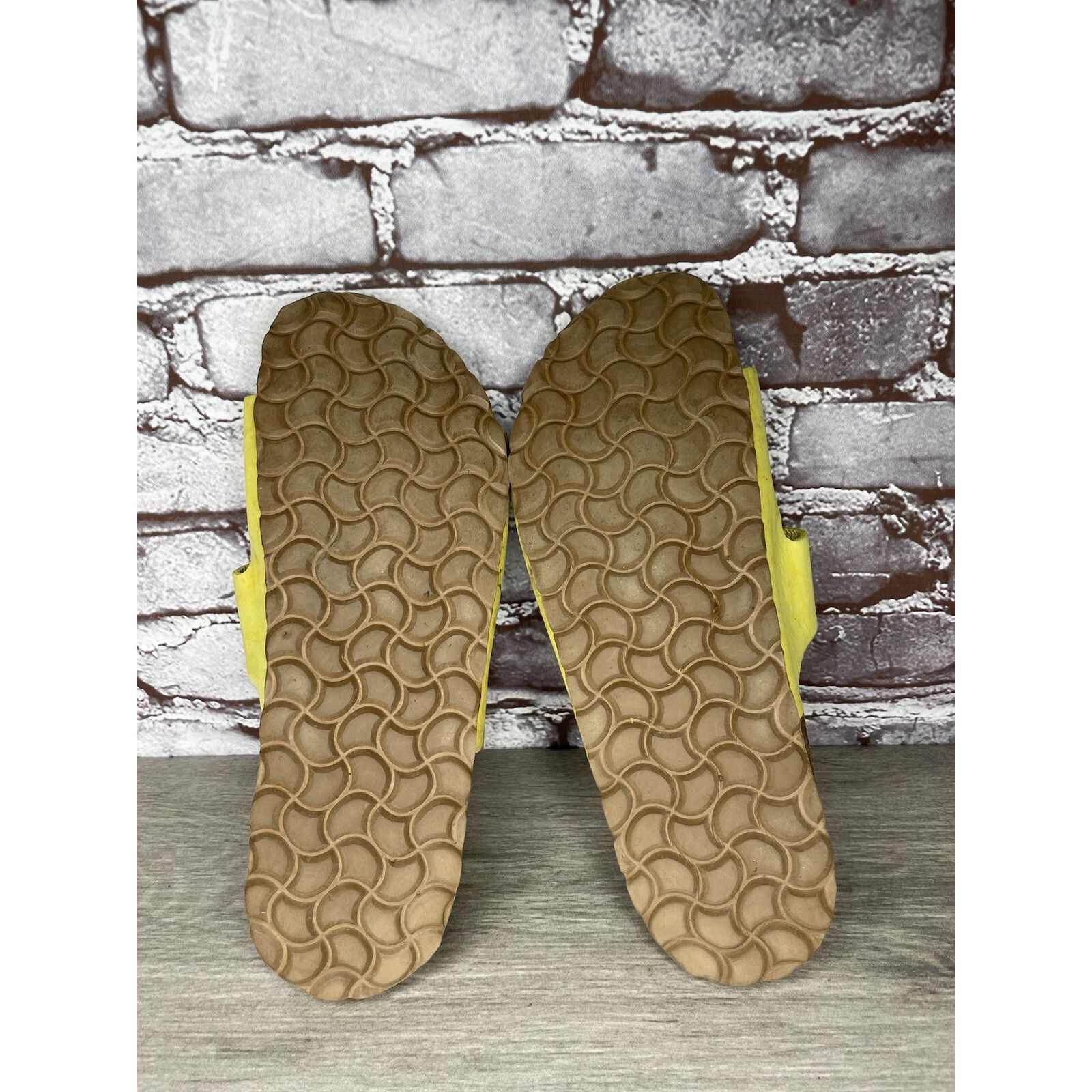Other Sanosan Yellow Leather Arizona Slides Casual Cork Sandals Wo Size US 9.5 / IT 39.5 - 22 Thumbnail