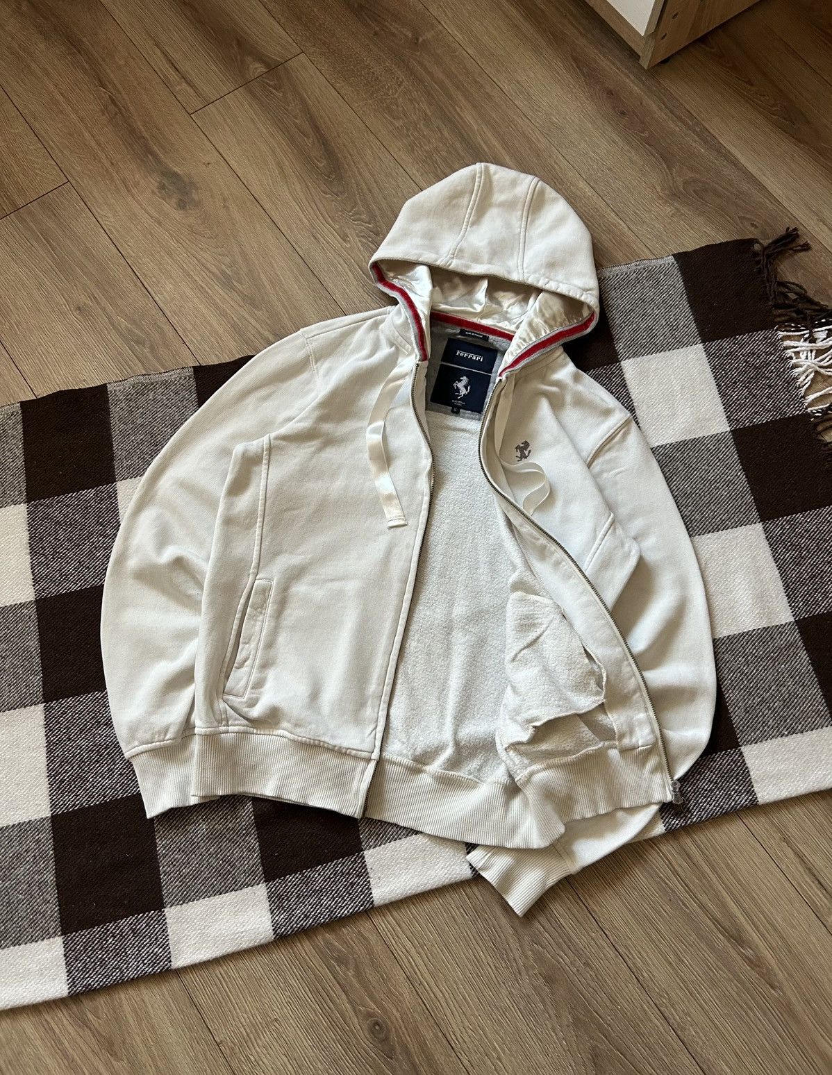 Ferrari × Vintage Vintage Ferrari y2k zip-hoodies mens racing Size US M / EU 48-50 / 2 - 2 Thumbnail