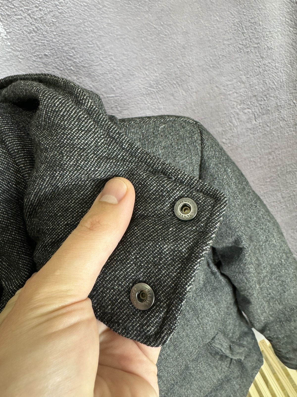 Japanese Brand Urban Research Doors grey wool down quilted jacket coat Size US M / EU 48-50 / 2 - 15 Thumbnail