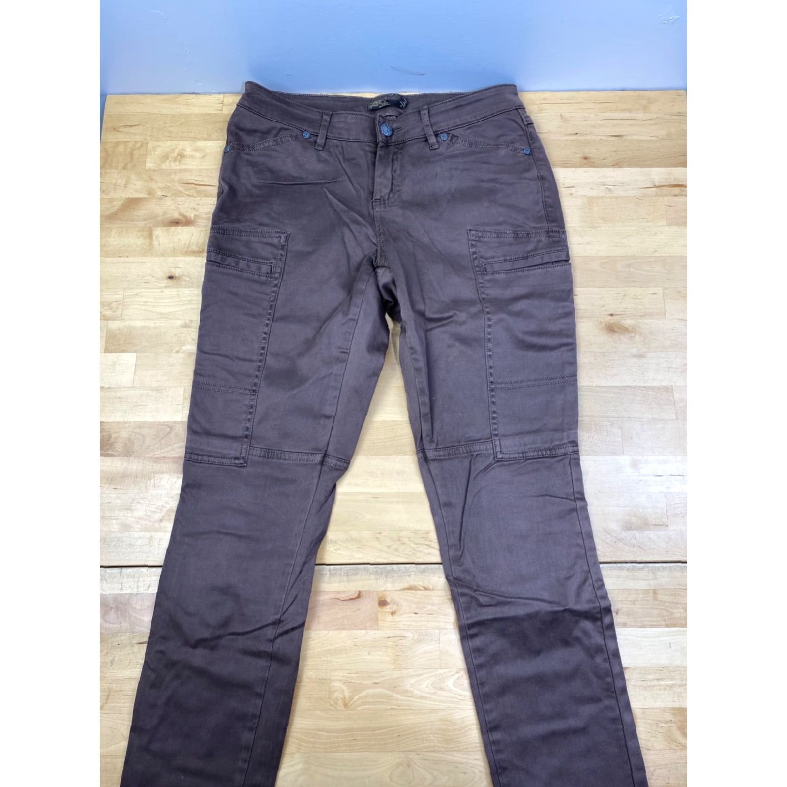 Prana prAna Louisa Cargo Pants Womens 4 Brown Casual Outdoor Hiking Camping Cargo Pants Slim Skinny Pockets Stretch Regular Pants Women 4 Brown Nature Size 27" / US 4 / IT 40 - 2 Thumbnail