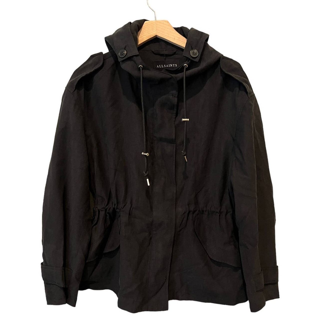 Allsaints ALLSAINTS Kelsie Nilba Hooded Jacket Size Small Size S / US 4 / IT 40 - 6 Thumbnail