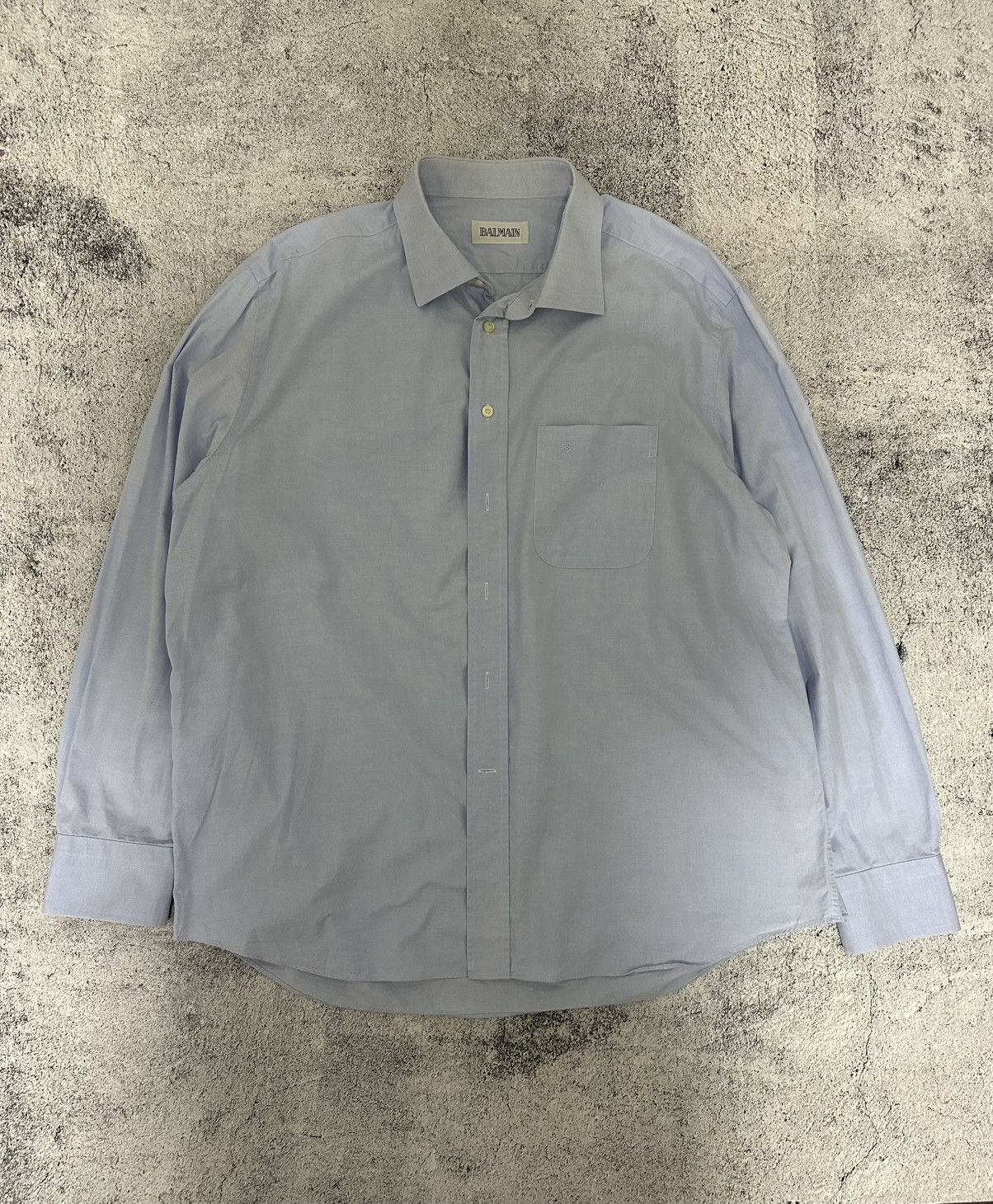 Balmain Balmain Dress Button Shirt Logo Size US XL / EU 56 / 4 - 1 Thumbnail