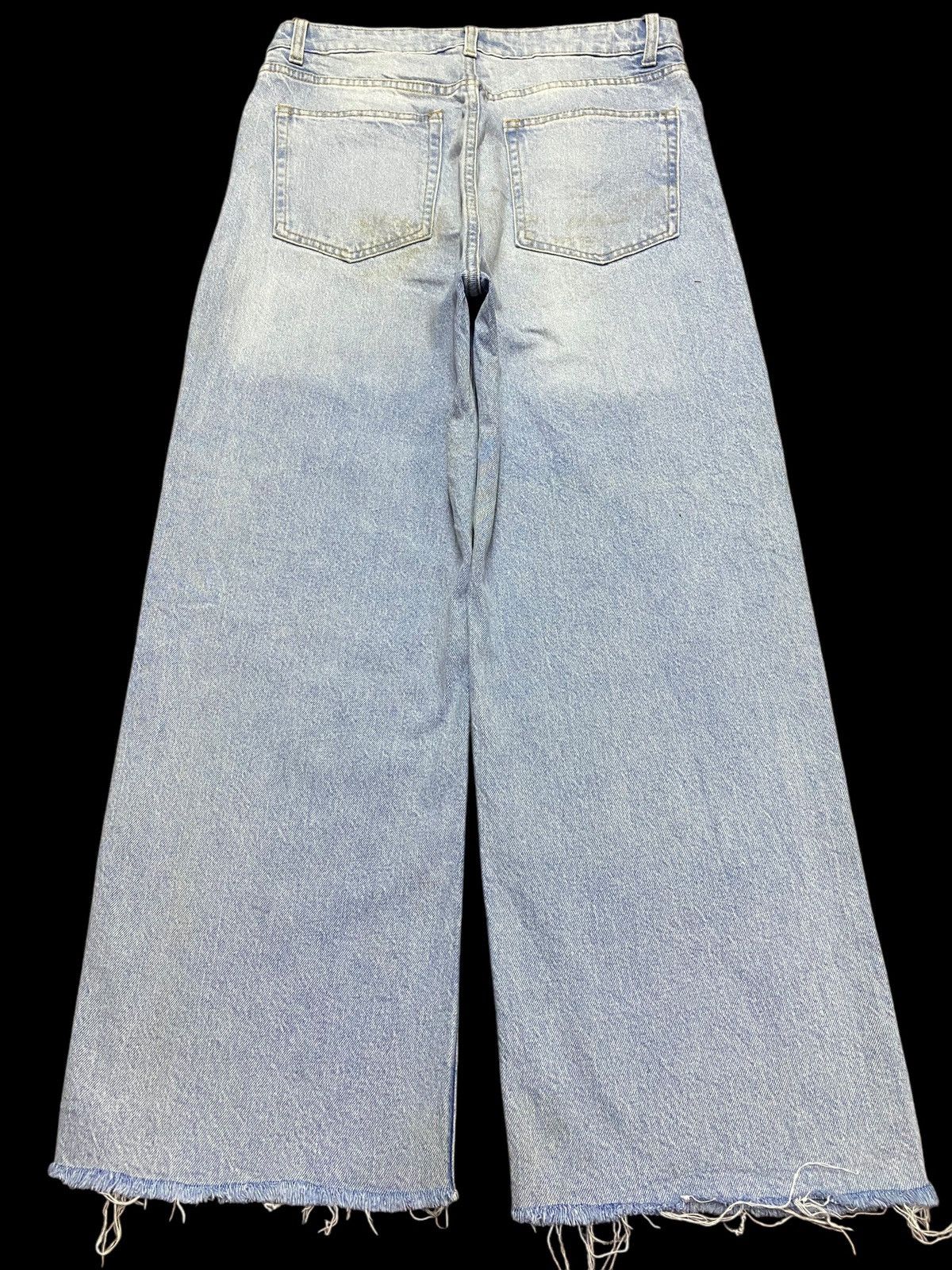 H&M Vintage Japanese Brand Faded Wash Distressed Baggy Jeans Size US 30 / EU 46 - 2 Thumbnail