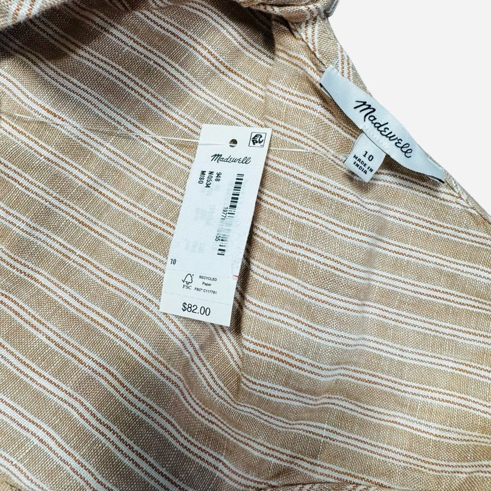 Madewell NWT New $98 Madewell Scoop Neck Tie Back Linen Tank Size 10 Size L / US 10 / IT 46 - 5 Thumbnail