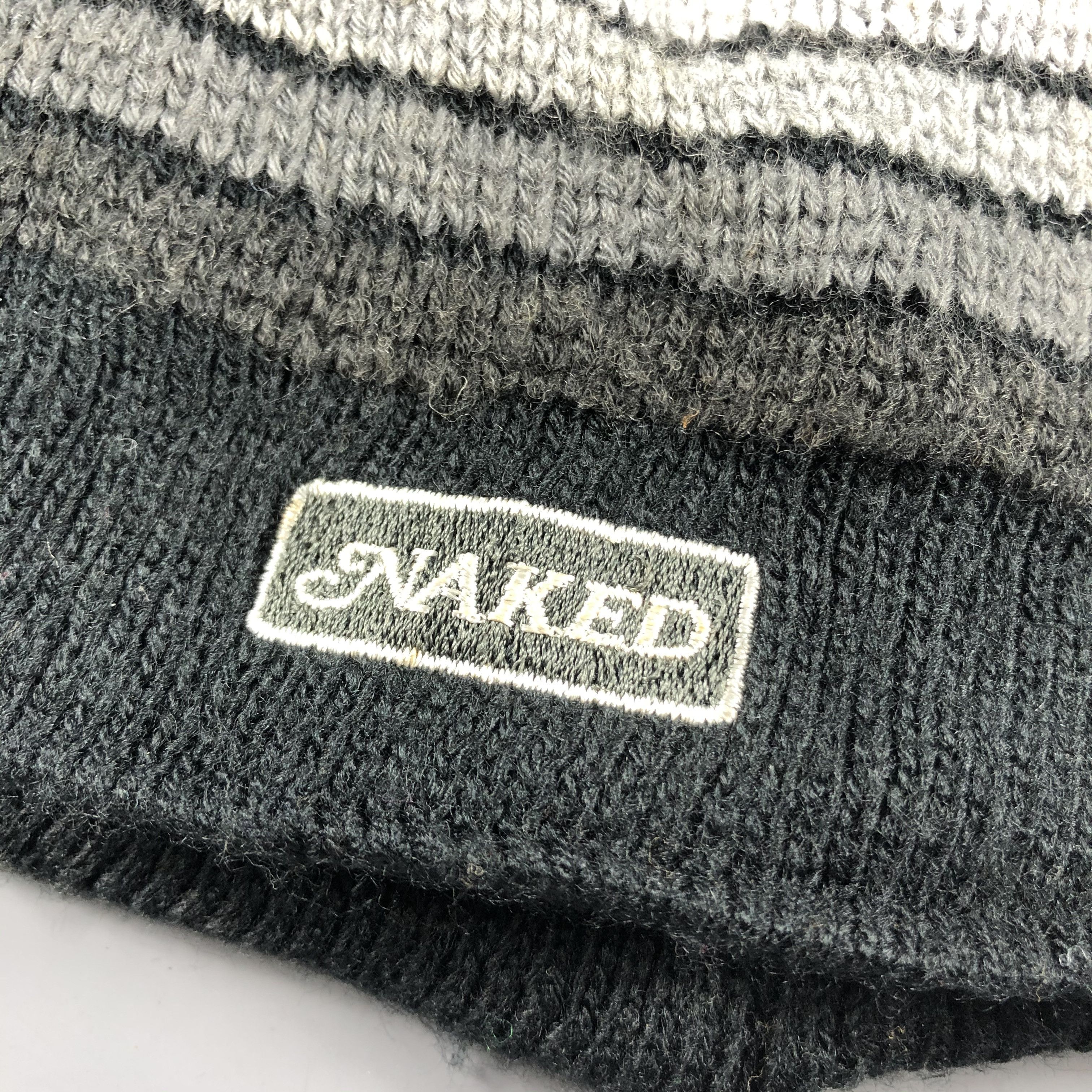 Japanese Brand × Vintage Naked Stripe Cuffless Beanie Snow Hat Snow Cap -D561 Size ONE SIZE - 4 Thumbnail
