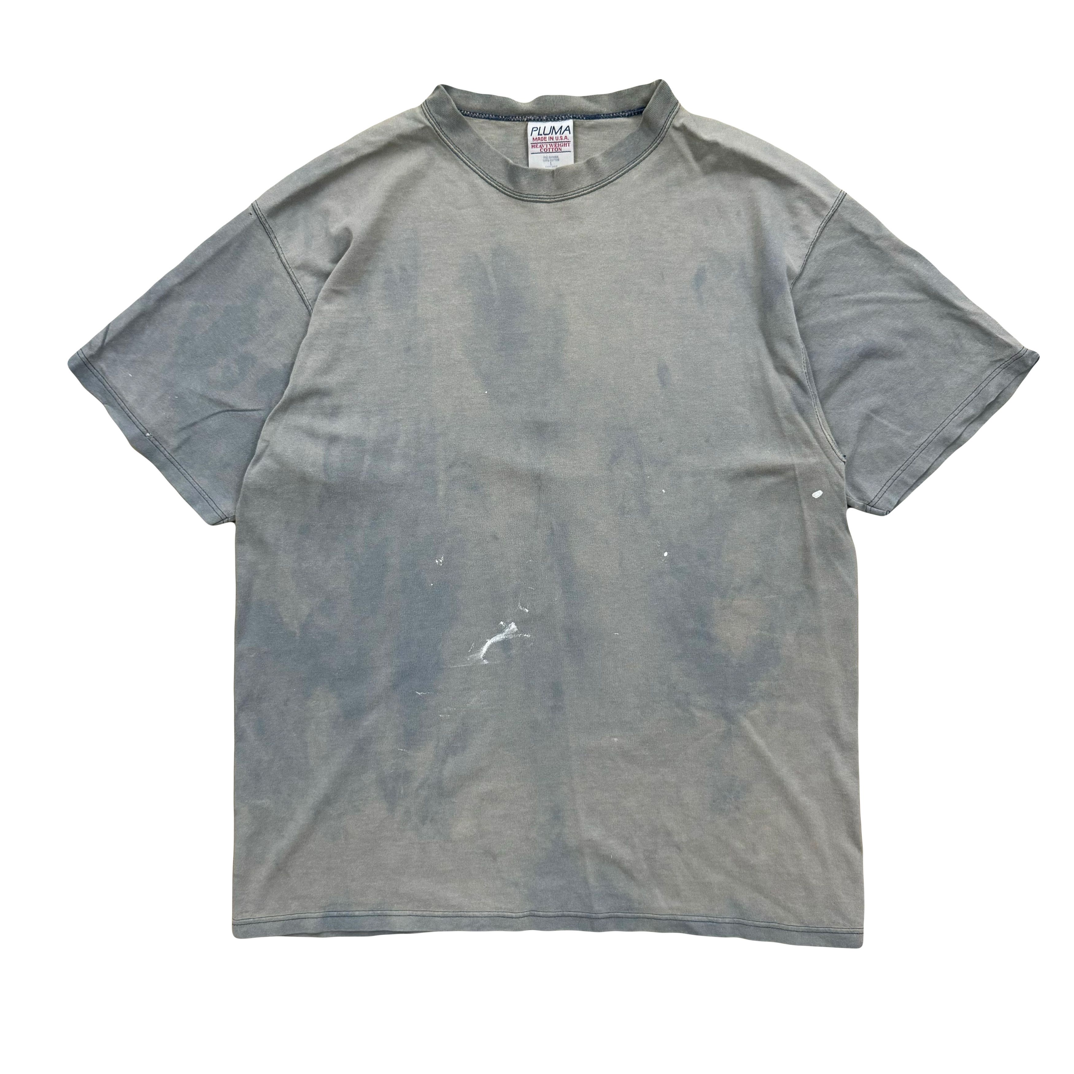 Vintage VTG Faded Bleached Blank Heavyweight Premium T Shirt Size US L / EU 52-54 / 3 - 1 Thumbnail