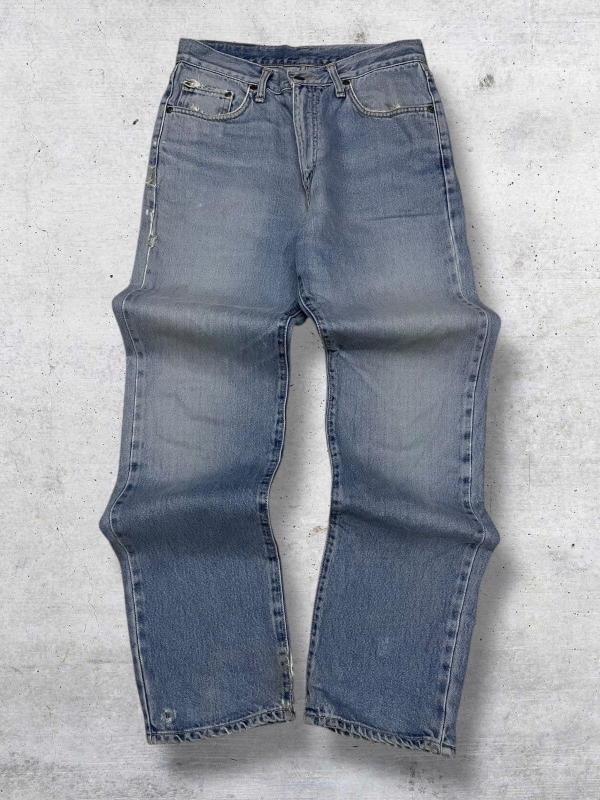 Edwin VINTAGE EDWIN DESIGNER 90S OG JAPAN BLUEWASHED DISTRESSED Size US 29 - 1 Thumbnail