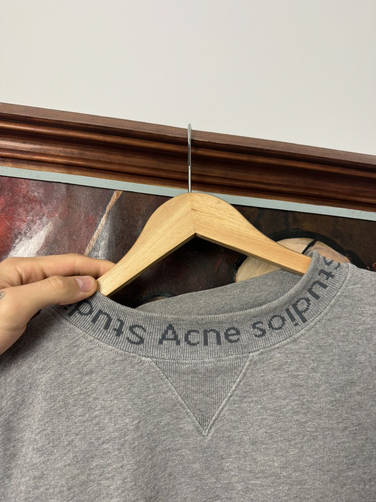 Acne Studios Acne Studios Flogho Crewneck Oversize Boxy Fit Designer Size US M / EU 48-50 / 2 - 3 Thumbnail