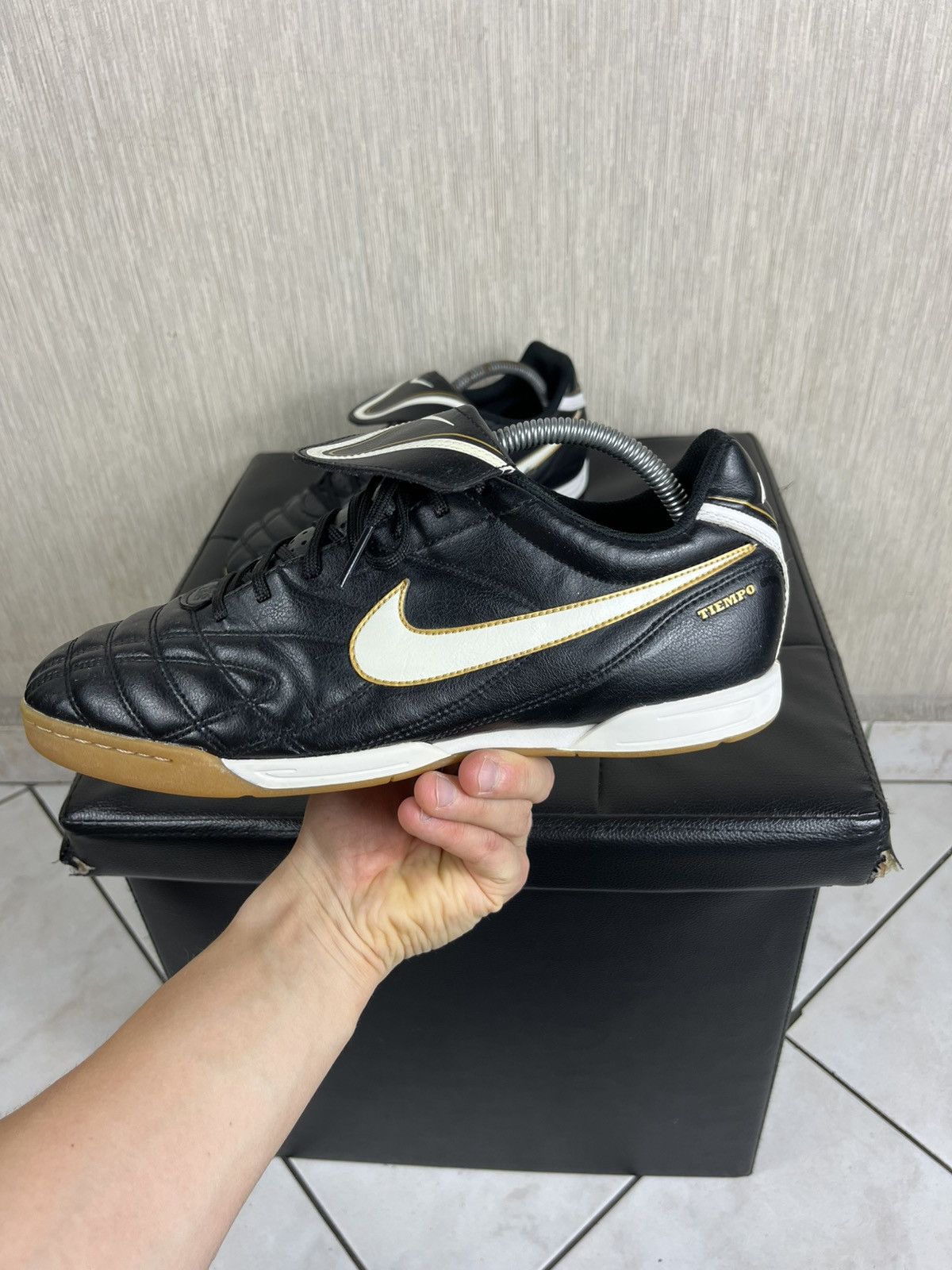 Nike × Vintage Vintage Nike Tiempo y2k soccer shoes Ronaldinho bloke core Size US 9.5 / EU 42-43 - 16 Thumbnail