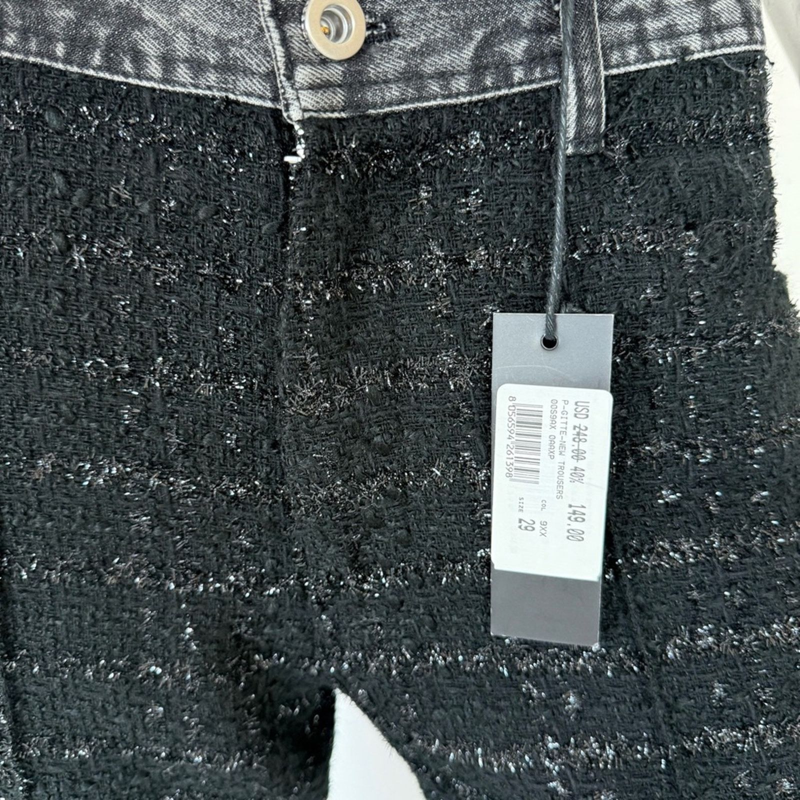 Diesel NWT!!! Diesel women jeans/ tweed pants size 29 Retail 248$ Size 29" - 2 Thumbnail