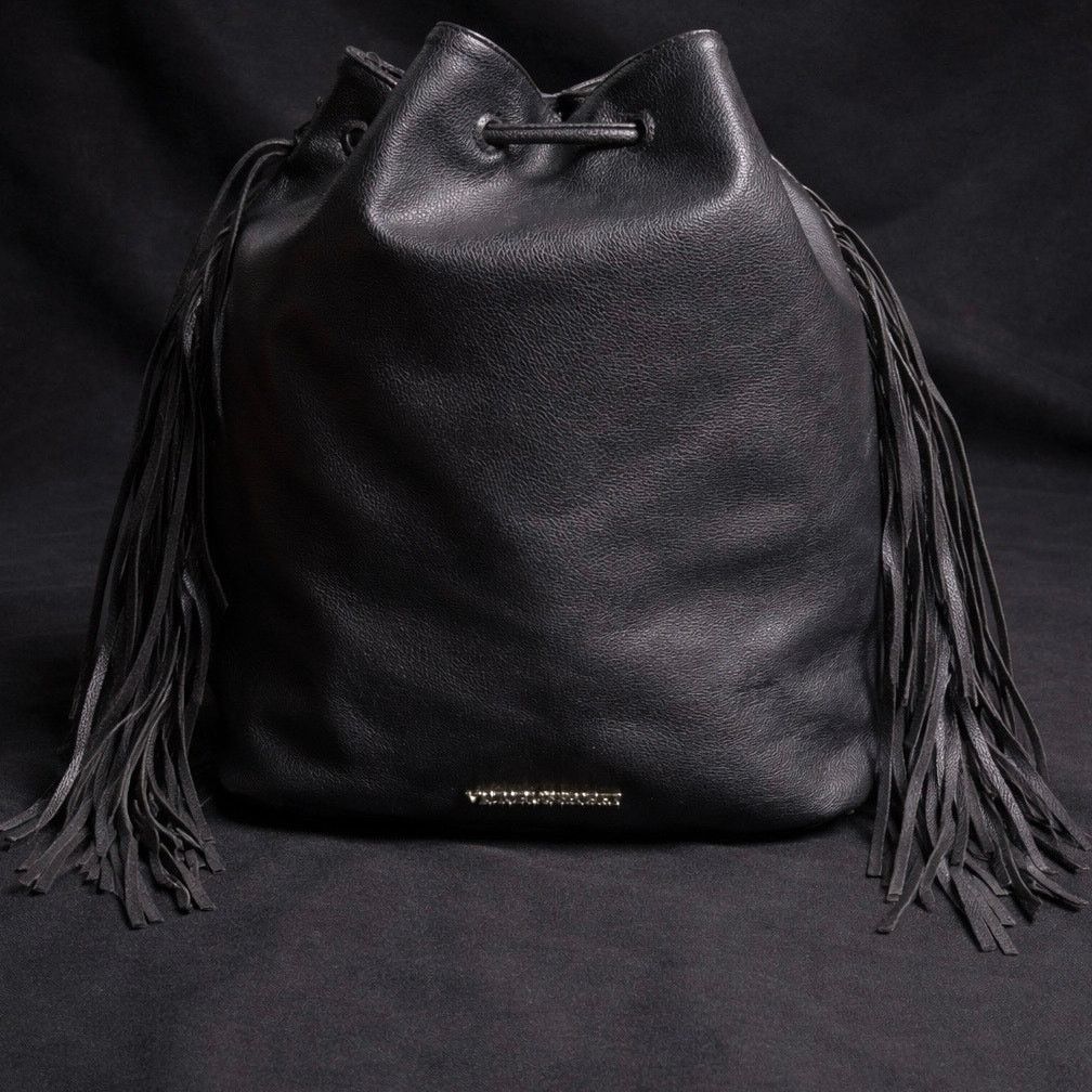 Victoria's Secret Black Victoria's Secret Drawstring Backpack Size ONE SIZE - 1 Thumbnail
