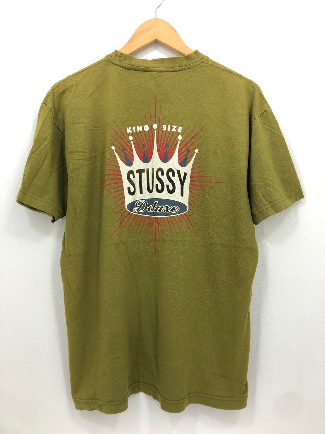 Stussy × Vintage Vintage 90’s Stussy Deluxe Crown King Size shirt BN Size US M / EU 48-50 / 2 - 4 Thumbnail