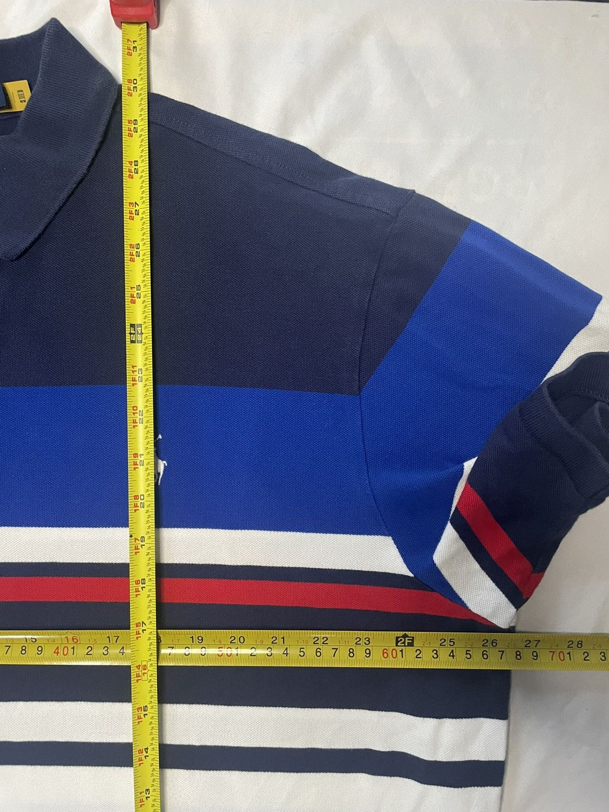 Polo Ralph Lauren Polo Ralph Lauren Polo Shirt Mens 2XB Multi Color Block Rare Size US XXL / EU 58 / 5 - 3 Thumbnail