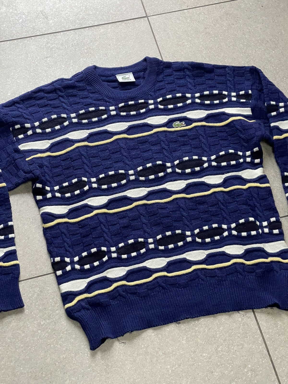 Coogi 90’s Lacoste Vintage Coogi style sweater knit multicolour Size US M / EU 48-50 / 2 - 9 Thumbnail