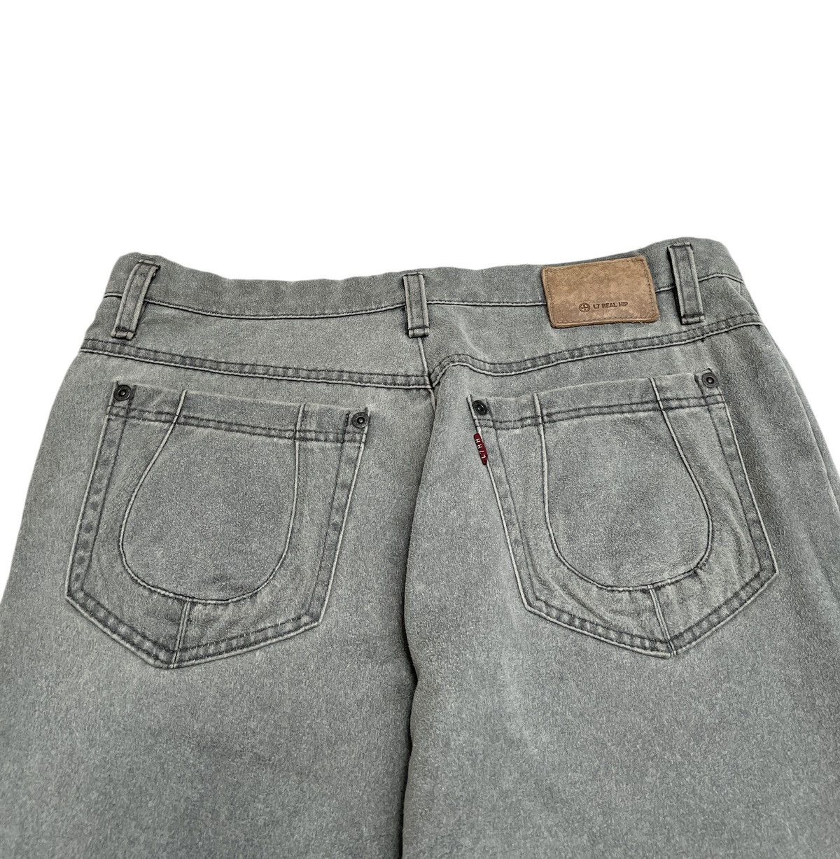 If Six Was Nine × L7 Real Hip × Le Grande Bleu (L.G.B.) Rare Design Vintage Japanese Brand L7 Real Hip Jeans 2000s Size US 31 - 4 Thumbnail