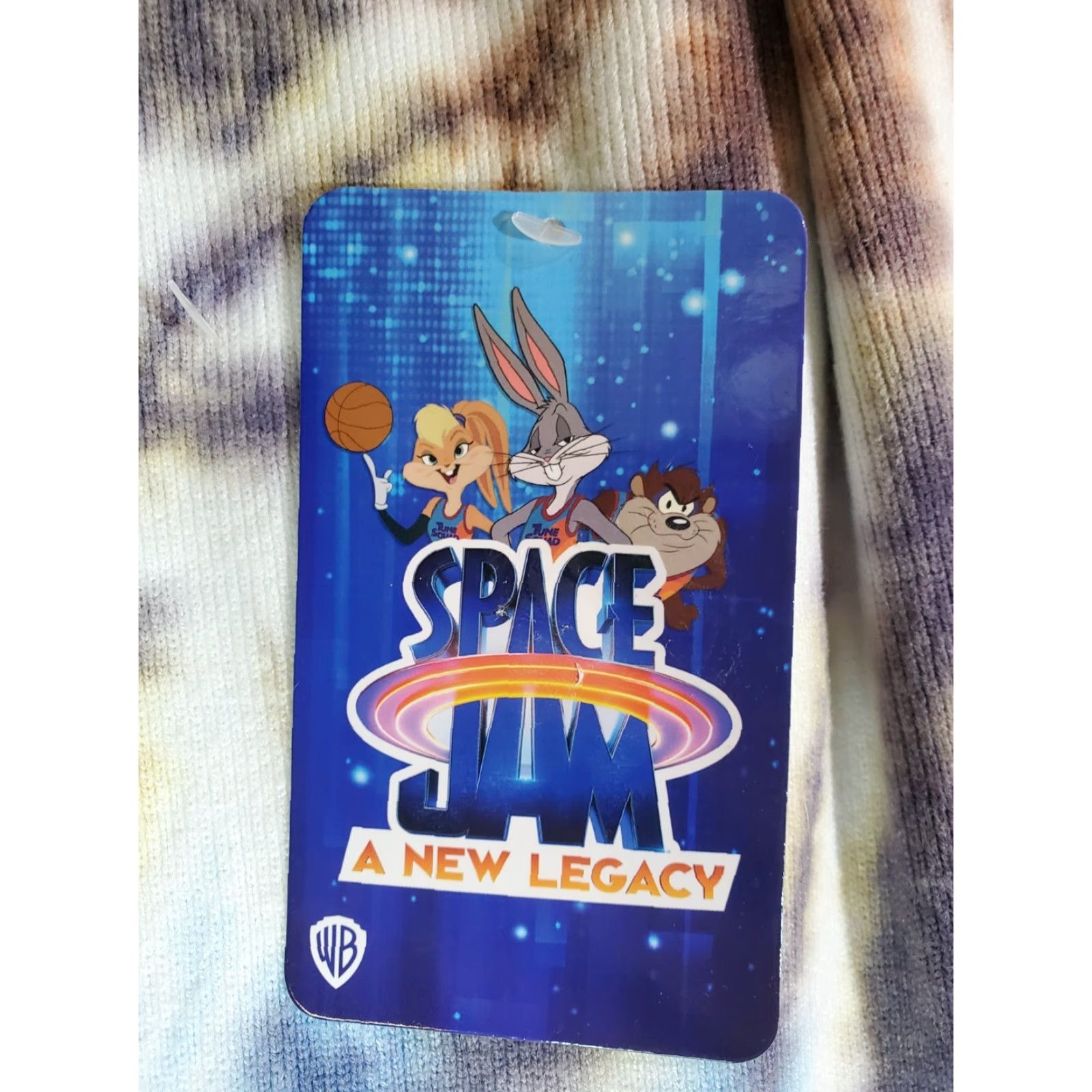 Logo 7 VINTAGE? No, not vintage. The item is NWT Space Jam A New Legacy SCARF - Tie Dye with Fringe & Embroidered Logo Size ONE SIZE - 3 Thumbnail