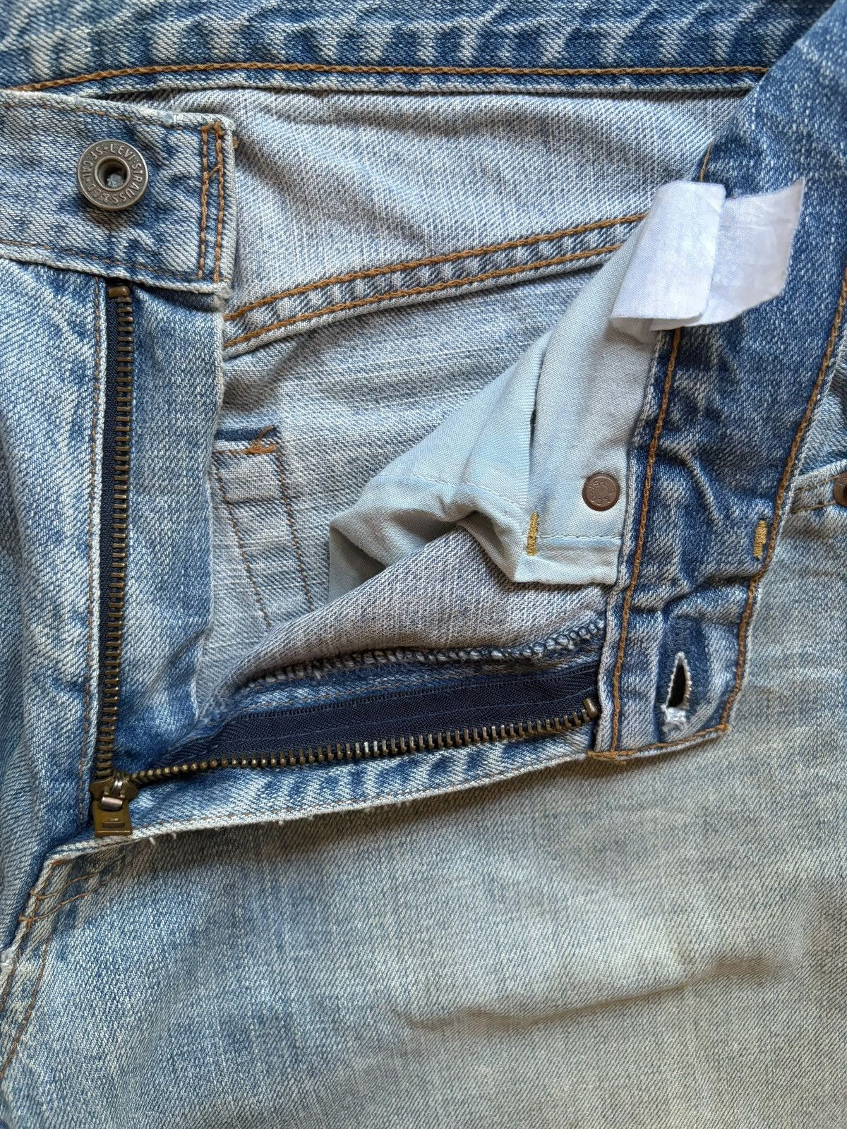 Levi's Vintage 90s Levis 503 Mud Wash Distressed Baggy Jeans Size US 30 / EU 46 - 9 Thumbnail