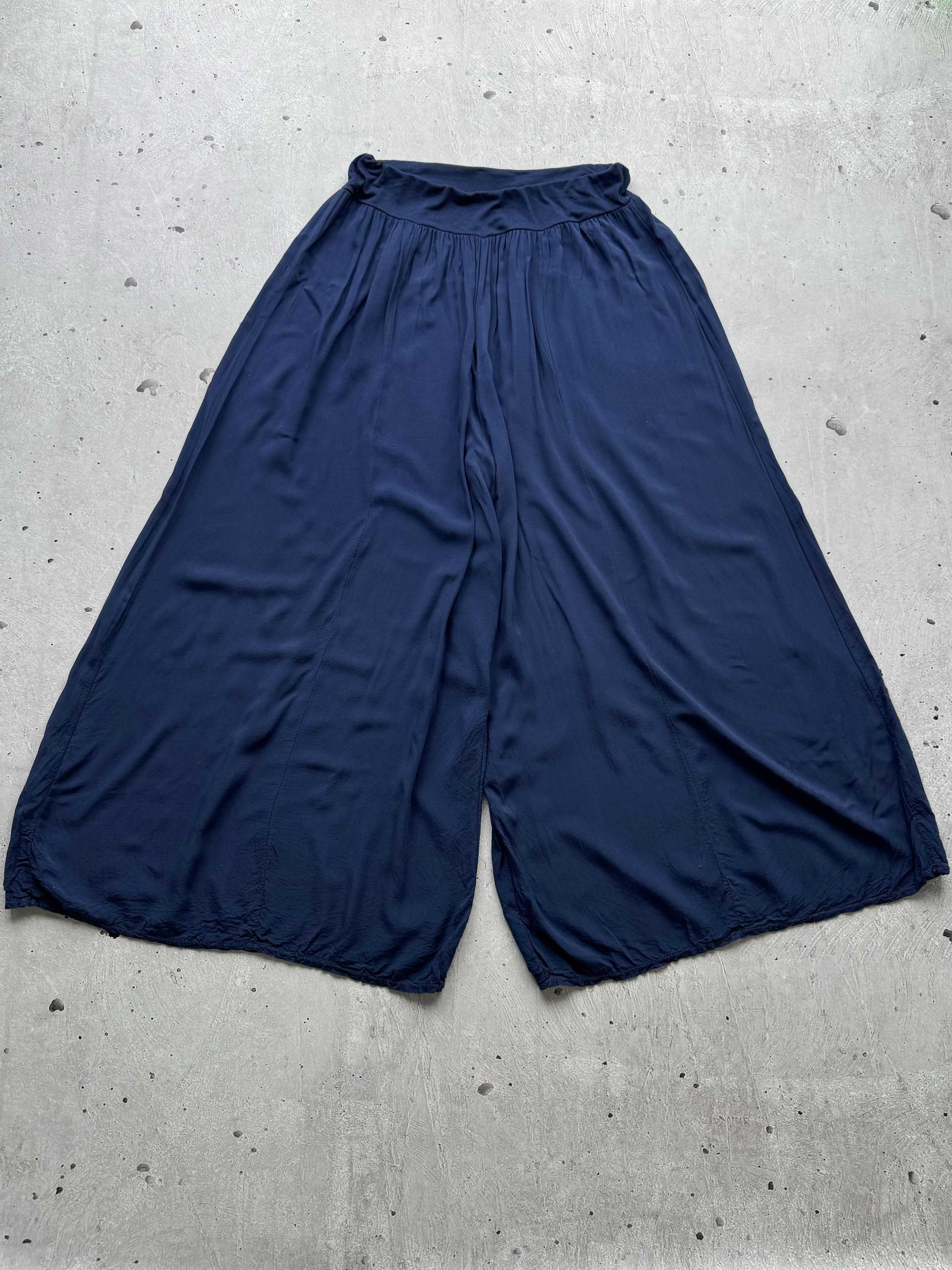 image of Vintage Wide Parachute Pants Yohji Style in Blue, Men's (Size 32)