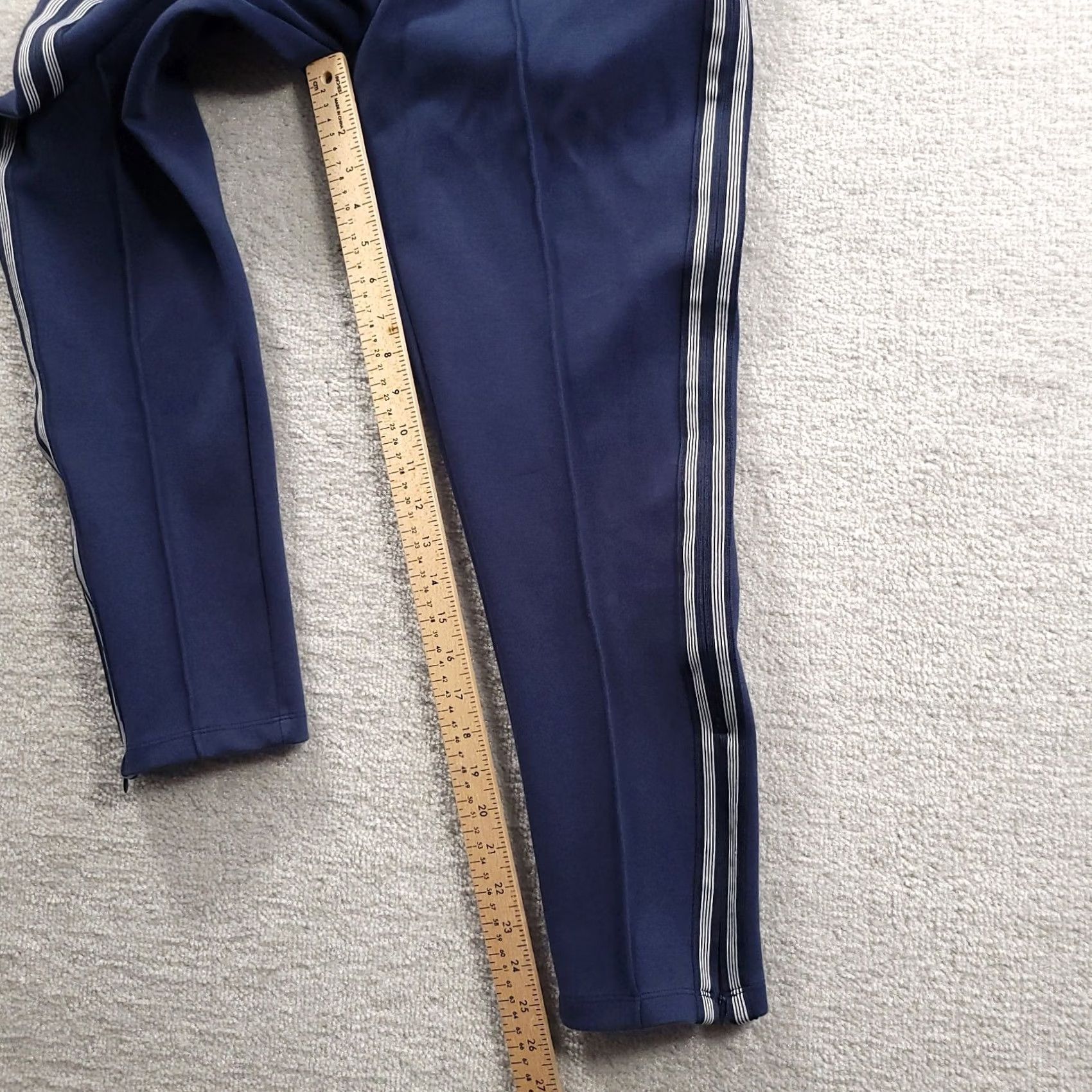 Avia Avia Womens Travel Pants Blue Striped Zip Pockets Small Ankle Tapered Leg Barred Back Zip Size 28" / US 6 / IT 42 - 5 Thumbnail