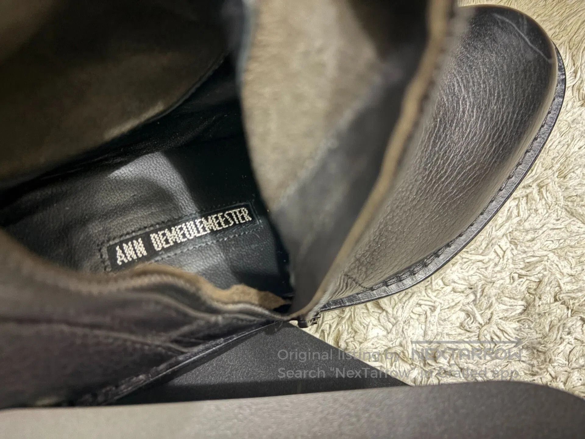 Ann Demeulemeester Ann Demeulemeester 2012 Spiral Zip Leather Tall Boots. Size US 6 / IT 36 - 9 Thumbnail