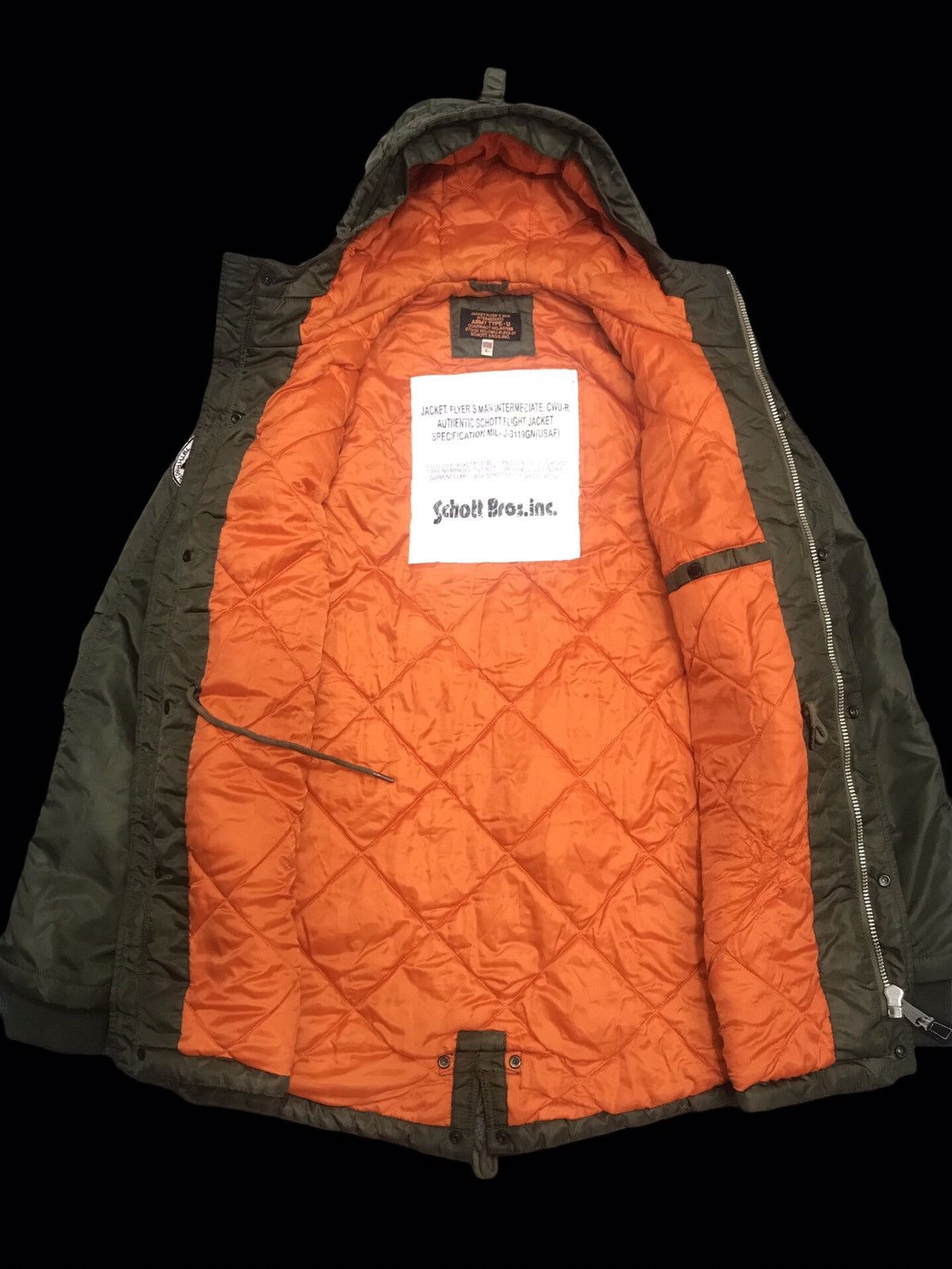 Schott 💥BOMBER💥SCHOTT FLYING JACKET TYPE U BOMBER JACKET F363 Size US L / EU 52-54 / 3 - 2 Thumbnail