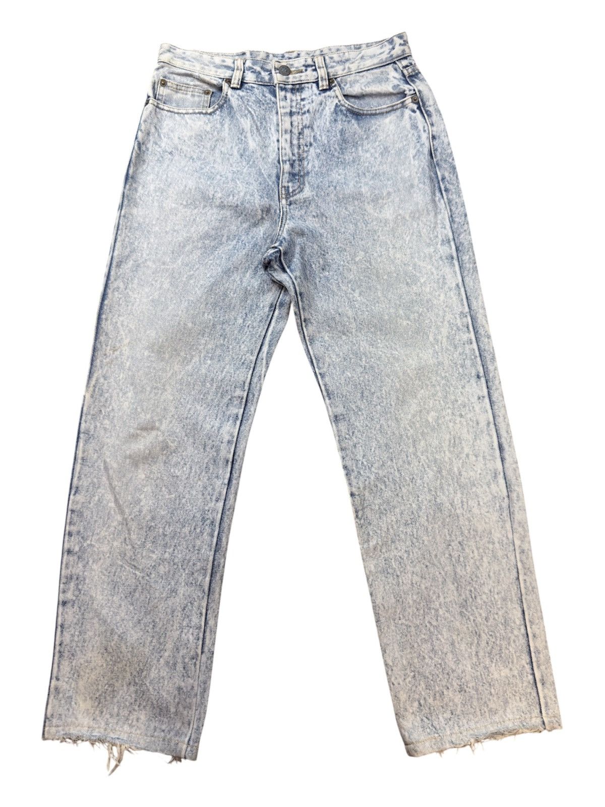 Fashion Victim Vintage 15.5oz Acid Wash Aging Faded Express Japanese Denim Size US 30 / EU 46 - 1 Thumbnail