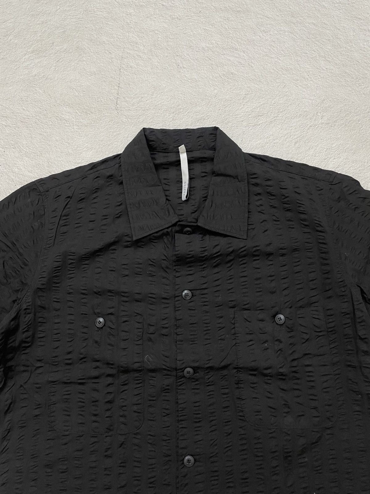 If Six Was Nine 2000s Japan Black Textured Shirt Subtle Pattern Hysteric Y2K Size US XXL / EU 58 / 5 - 2 Thumbnail