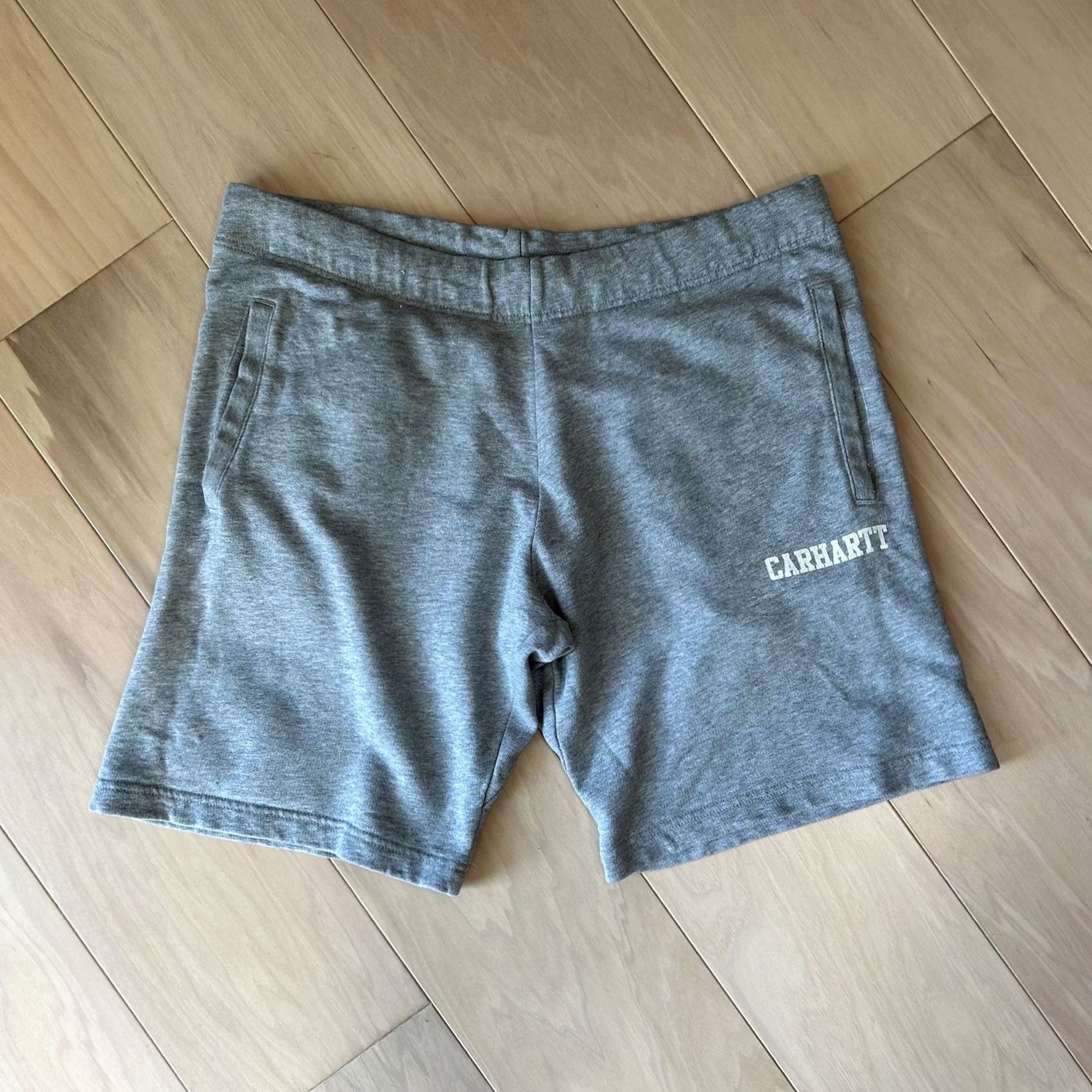 Carhartt VINTAGE Carhartt Work in Progress College Sweat Shorts Gray 9" Inseam Men’s Medium Size US 31 - 2 Thumbnail