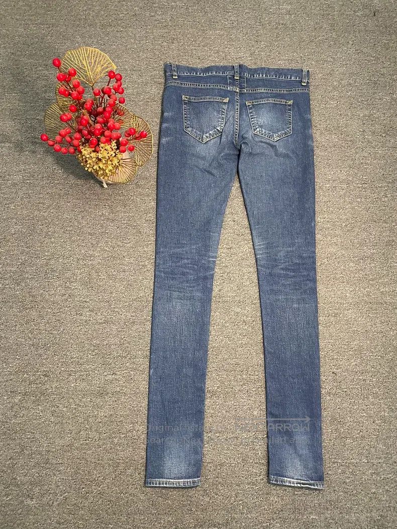 Saint Laurent Paris Saint Laurent Paris Blue Washed Cat Scratch and Claw Distr Size US 28 / EU 44 - 7 Thumbnail