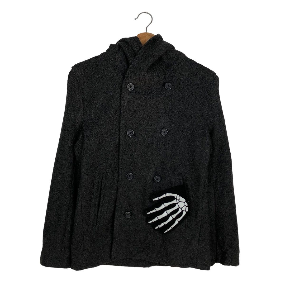 Katharine Hamnett London 🔥WOOL JACKET BLACK ULTIMATE HAMNETT JAPAN ISSEY MIYAKE Size M / US 6-8 / IT 42-44 - 1 Thumbnail