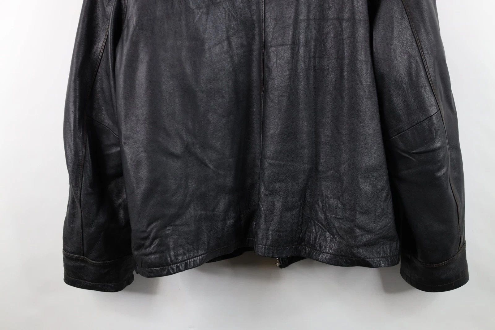 Columbia Vintage 90s Y2K Columbia 2 In 1 Leather Bomber Jacket Black Size US XL / EU 56 / 4 - 8 Thumbnail