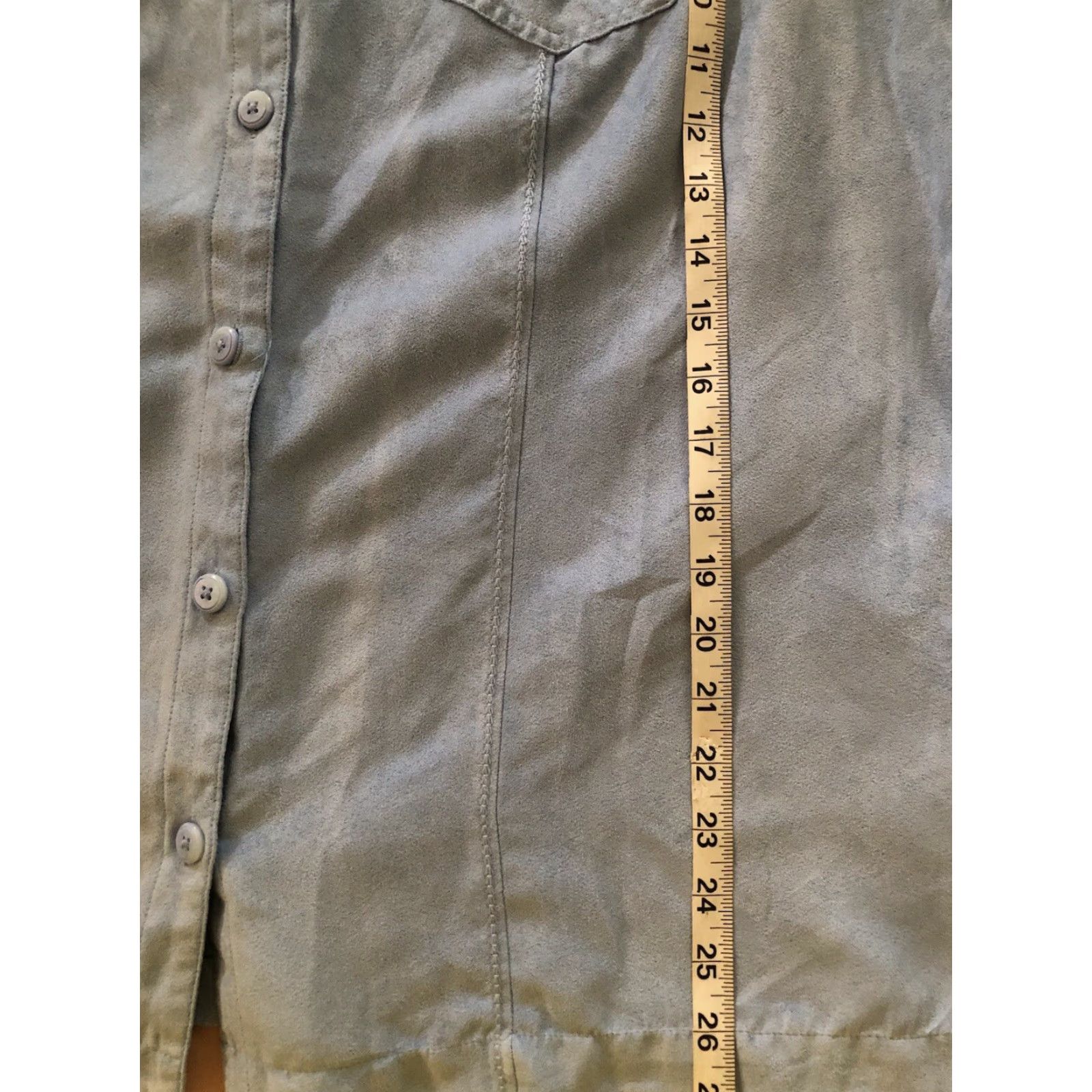 Croft & Barrow Croft Barrow Button-Up Shacket Top XL Blue Pockets Croft & Barrow Shacket/Blue/XL/Buttons/Tops Women Size XL / US 12-14 / IT 48-50 - 6 Thumbnail