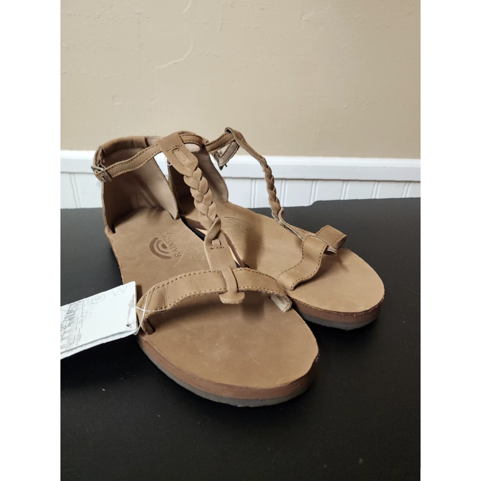 Rainbow VINTAGE Rainbow Calafia Sandal Women US 11 Leather Braided Dark Brown NWT Calafia Rainbow Sandals Womens 11 Leather Braided Sandal Dark Brown NWT Size US 11 / IT 41 - 3 Thumbnail