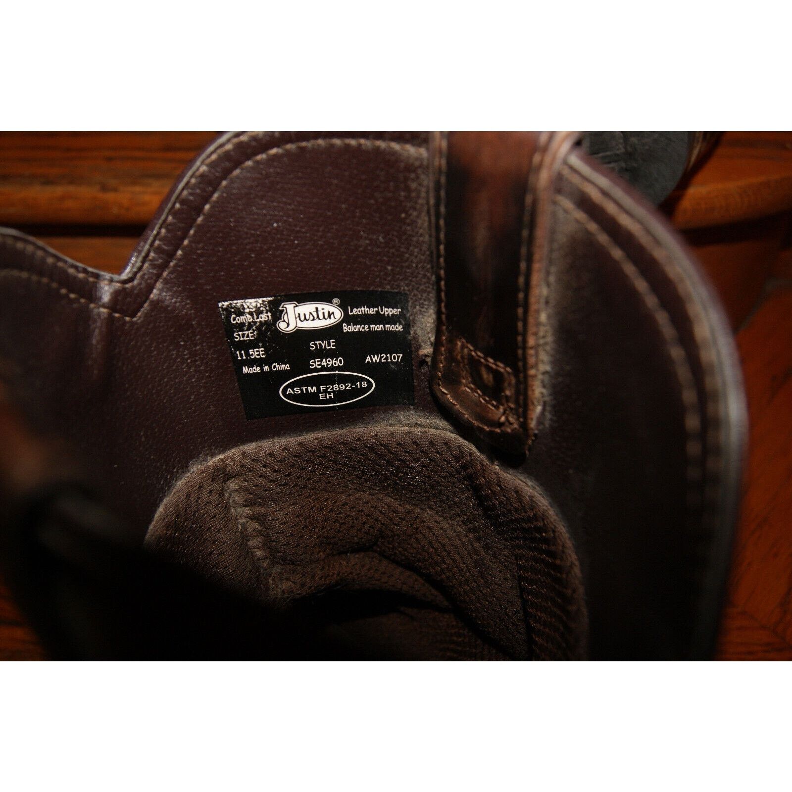 Justin Boots Justin Boots Drywall Waterproof Work Boot SE4960 11.5EE Wide Size US 11.5 / EU 44-45 - 2 Thumbnail