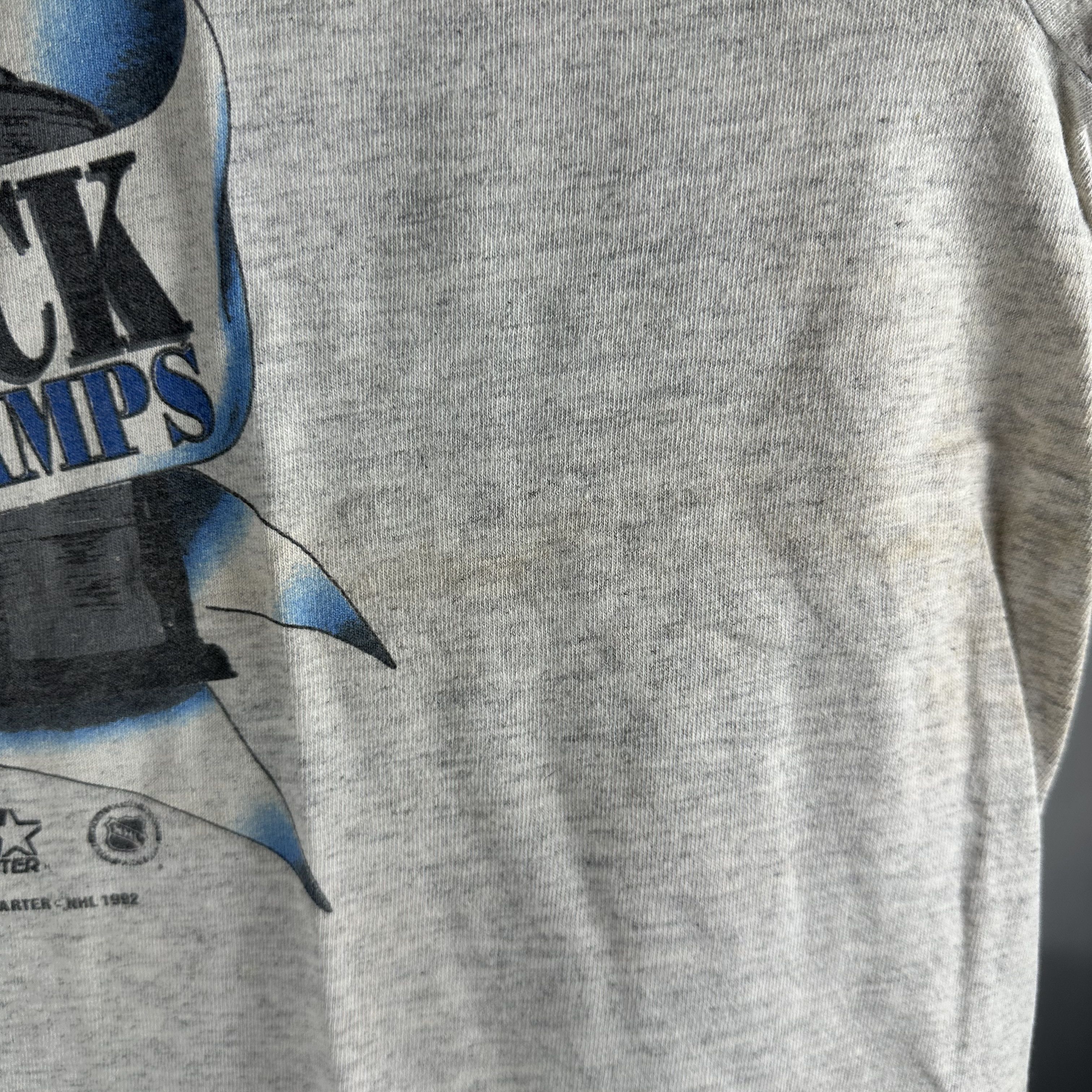 Vintage ​​1992 Pittsburgh Penguins Back to Back NHL ​ T-shirt Size US XL / EU 56 / 4 - 7 Thumbnail