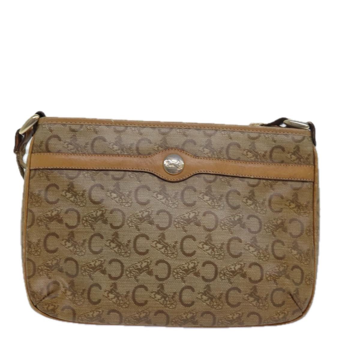 Celine CELINE C Macadam Canvas Shoulder Bag Leather Beige Size ONE SIZE - 2 Thumbnail