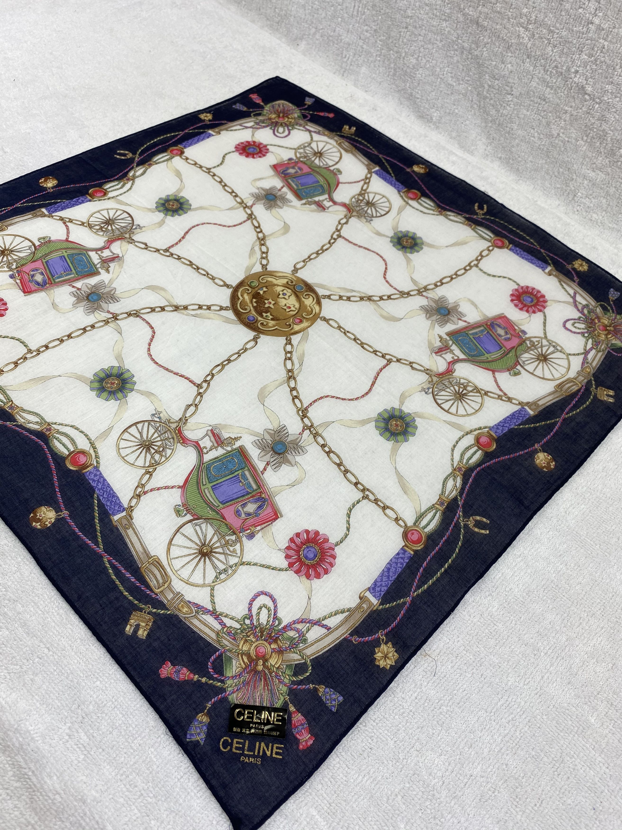 Celine Celine Bandana / Handkerchief / Neckerchief Size ONE SIZE - 4 Thumbnail
