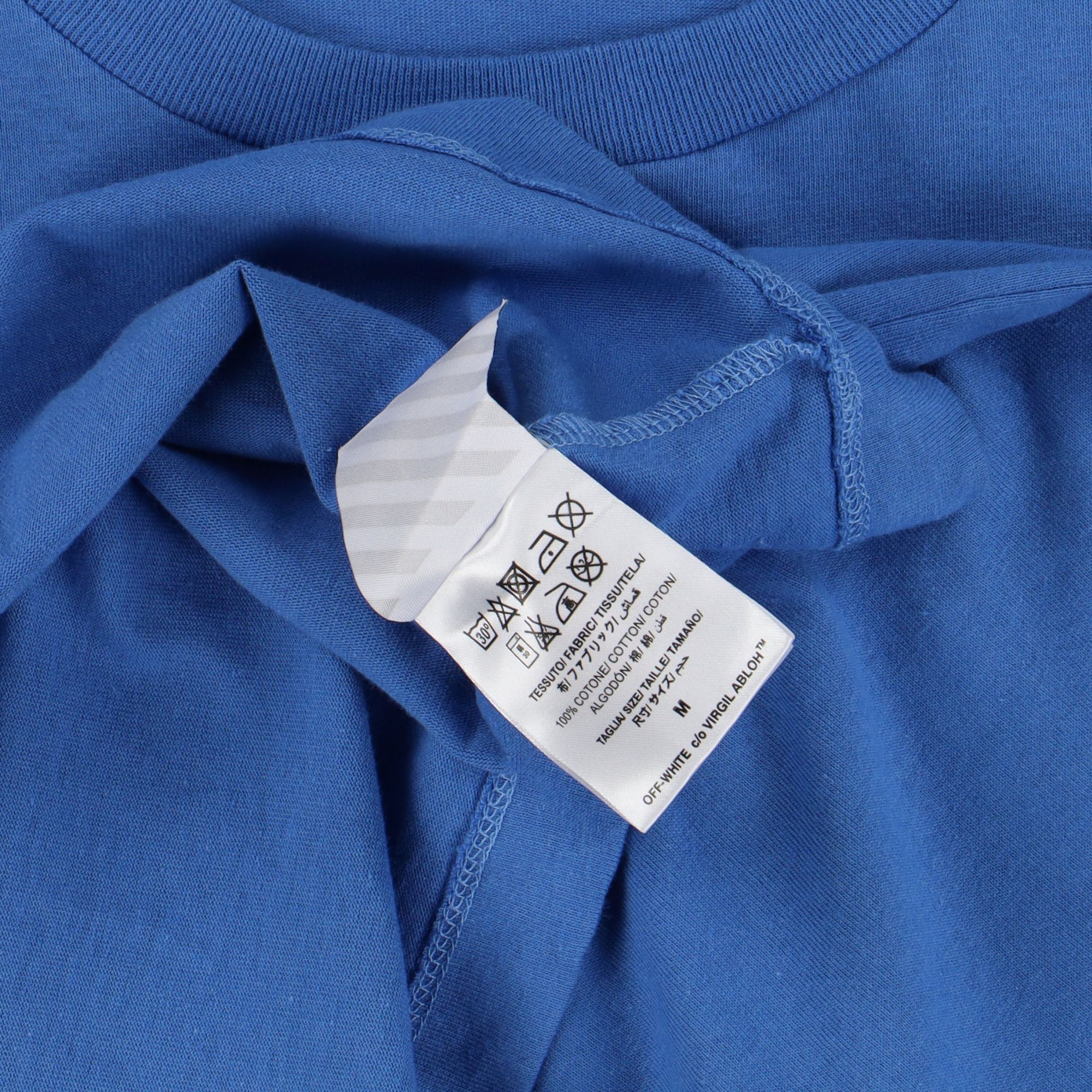 Off-White Blue Abstract Logo Oversized T-Shirt Size US M / EU 48-50 / 2 - 5 Thumbnail