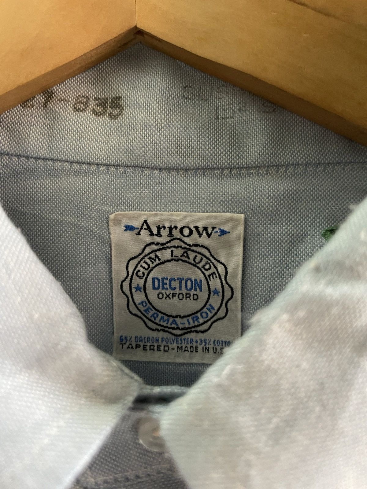 Arrow True Vintage Shirt Mens 50s Sanforized Workshirt USA Arrow Size US L / EU 52-54 / 3 - 9 Thumbnail