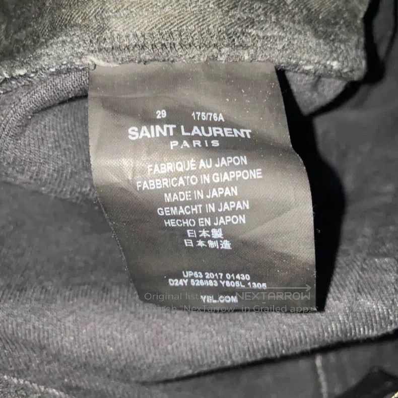 Saint Laurent Paris Saint Laurent Paris Single knee double cut denim pants siz Size US 29 - 4 Thumbnail
