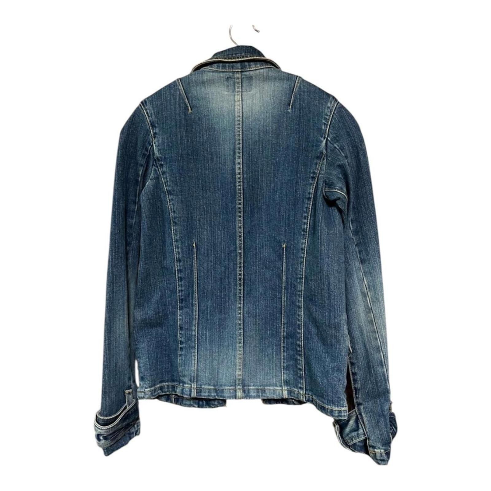 Other Unique button design moto denim jacket Size S / US 4 / IT 40 - 6 Thumbnail