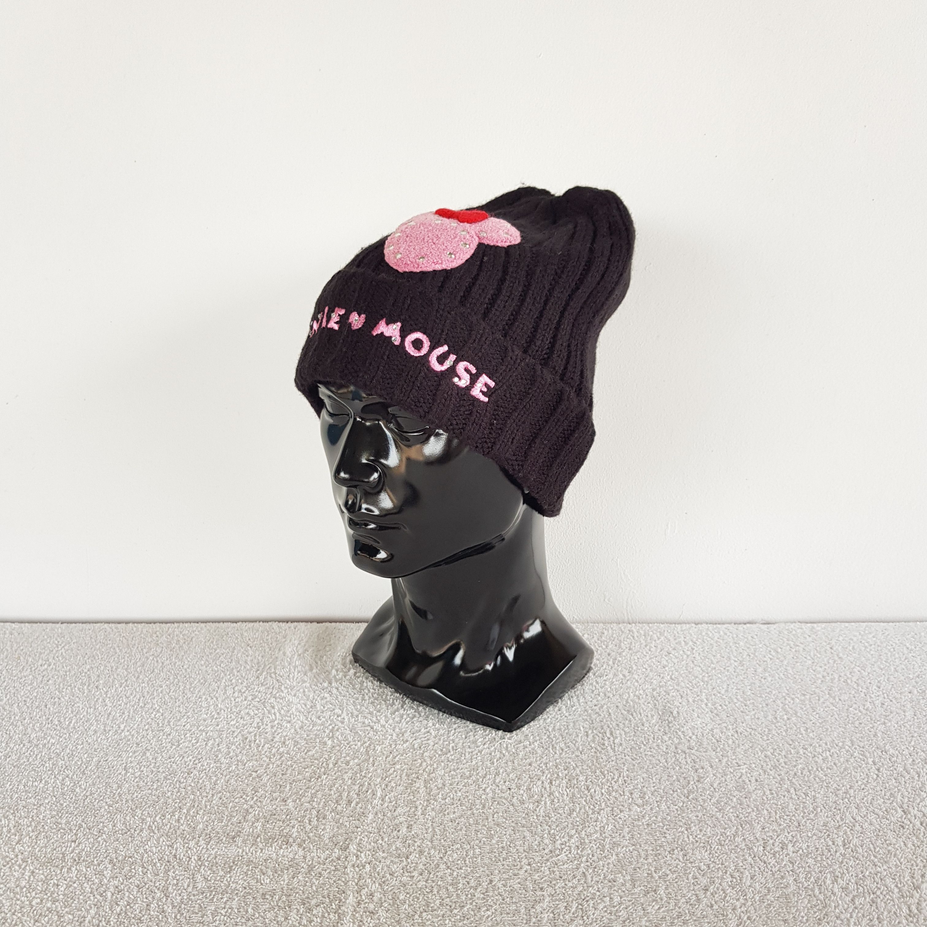 Disney Vintage Minnie Mouse Beanie Y2K Disney Cartoon Snow Caps Hat Size ONE SIZE - 1 Thumbnail