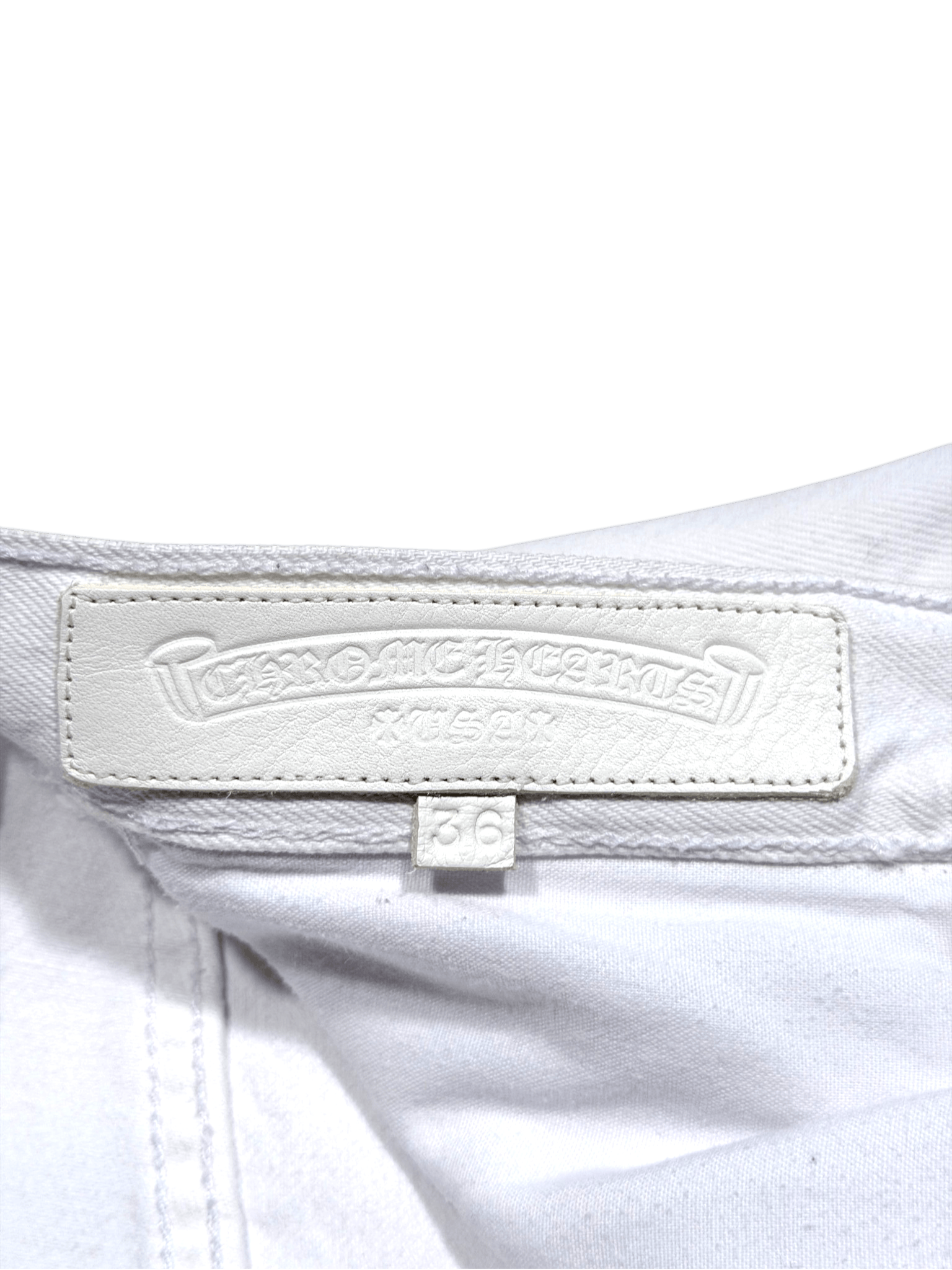 Chrome Hearts Cheetah Cross Patch Levi's Vintage White Jeans Size US 34 / EU 50 - 16 Thumbnail