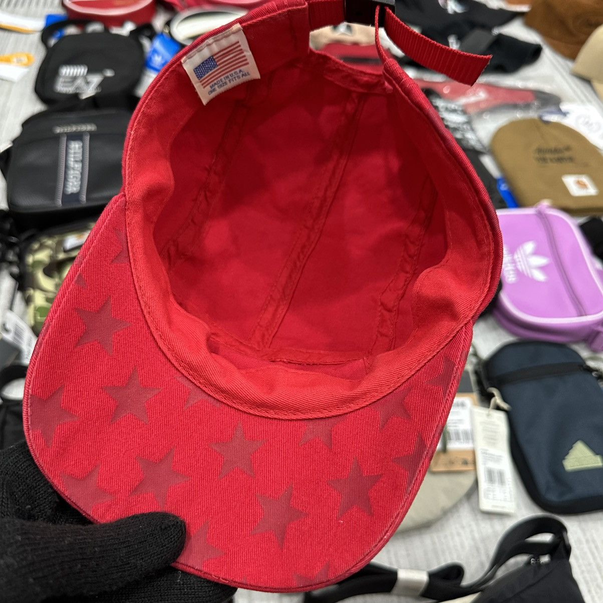 Supreme × Vintage 🔥RARE & HOT ITEM🔥 Vintage Supreme Start Camp Cap Red 2000an Size ONE SIZE - 6 Thumbnail