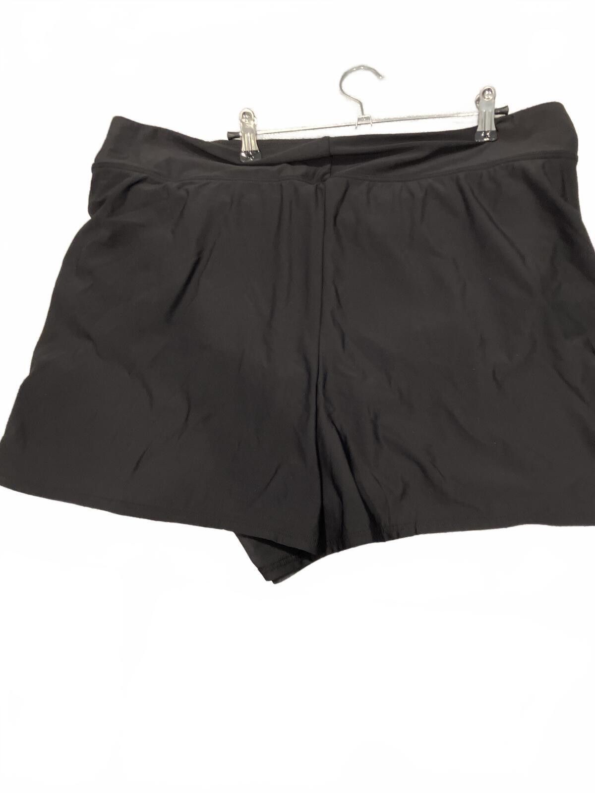 Other NWT Swim Solutions Black High-Waisted Shorts Size ONE SIZE - 3 Thumbnail
