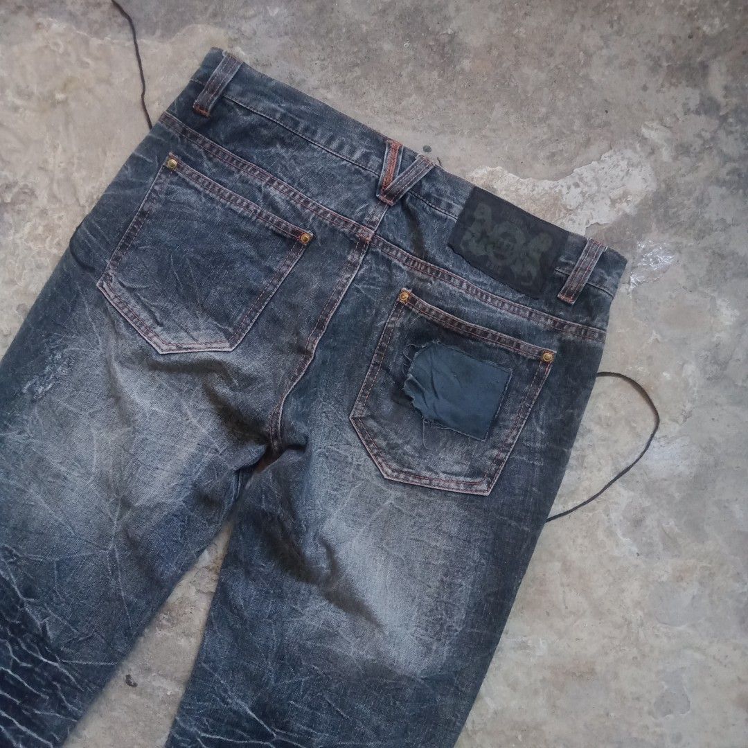20471120 × Beauty Beast × Japanese Brand Japanese flare ripped lownox retro punk style Size US 32 / EU 48 - 4 Thumbnail