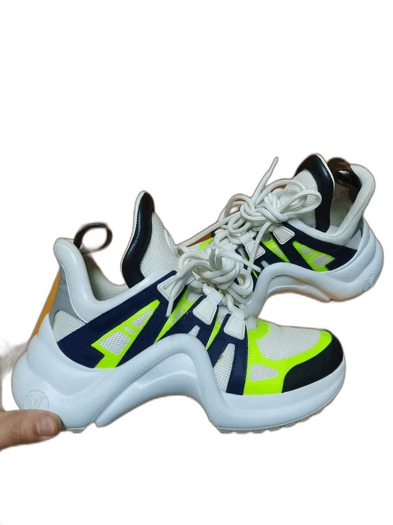 Louis Vuitton Louis Vuitton LV Color Block Dad Sneakers Women Size 35-25 Size US 5 / IT 35 - 1 Thumbnail