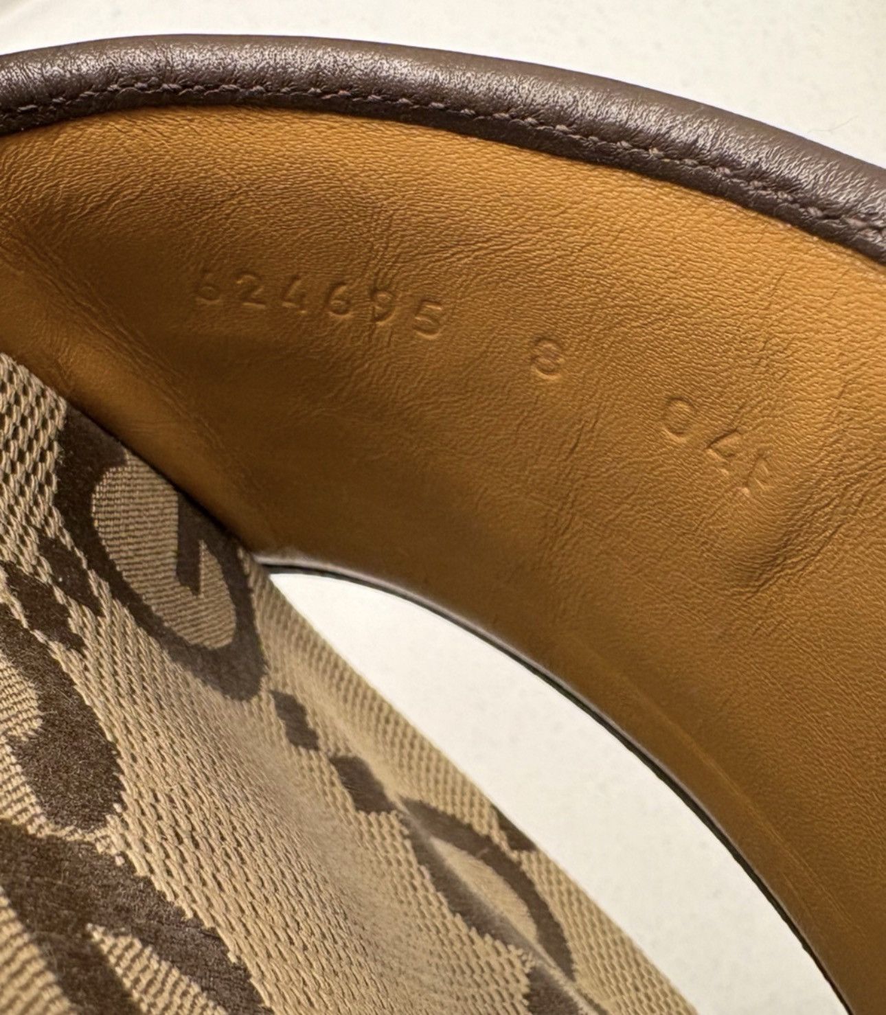 Gucci Gucci GG Canvas Slide Sandal 'Camel Monogram' Size US 8 / EU 41 - 4 Thumbnail