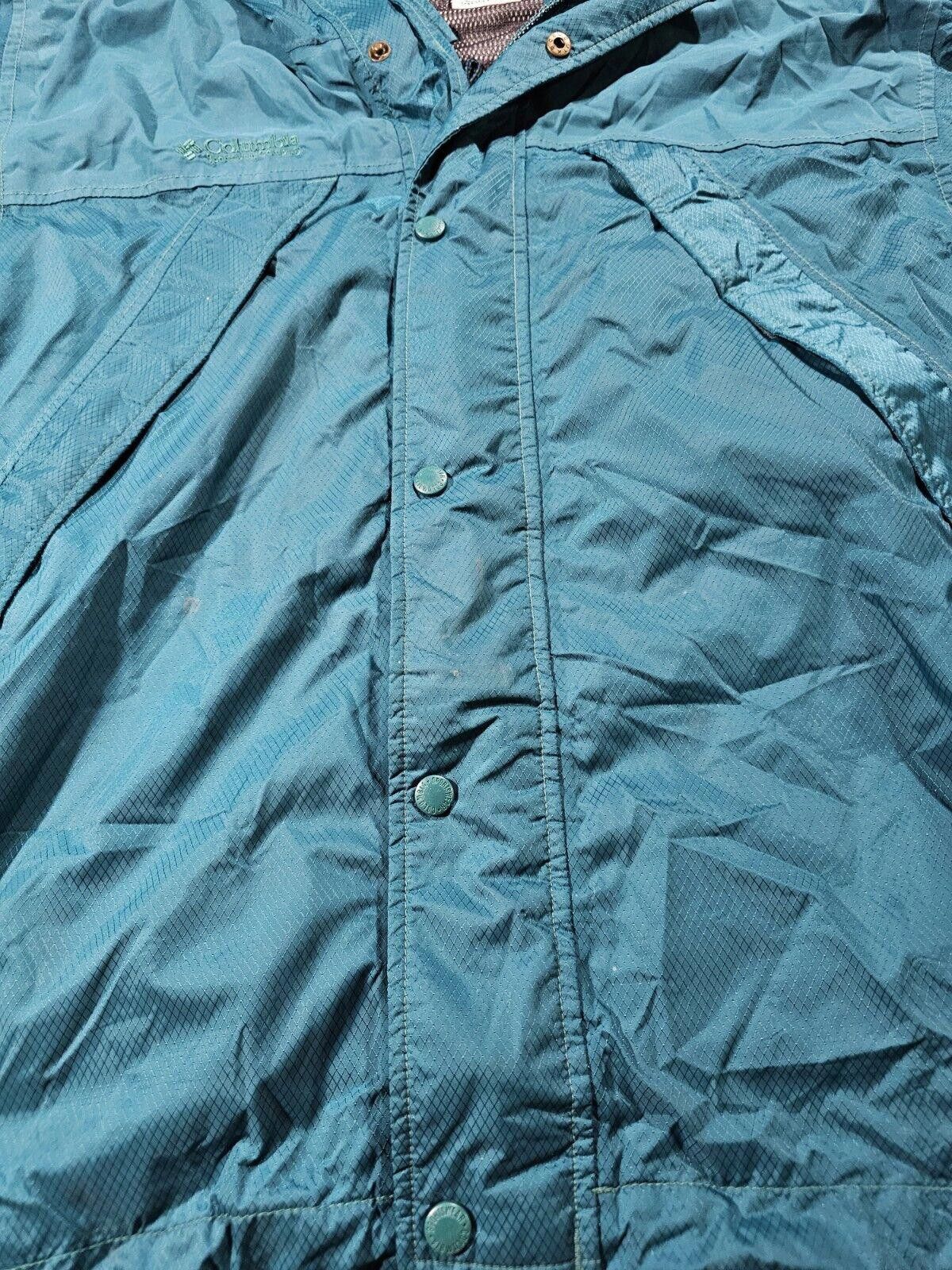 Columbia COLUMBIA Hooded Rain Jacket Men's M Packable Omni-Tech Size US M / EU 48-50 / 2 - 2 Thumbnail